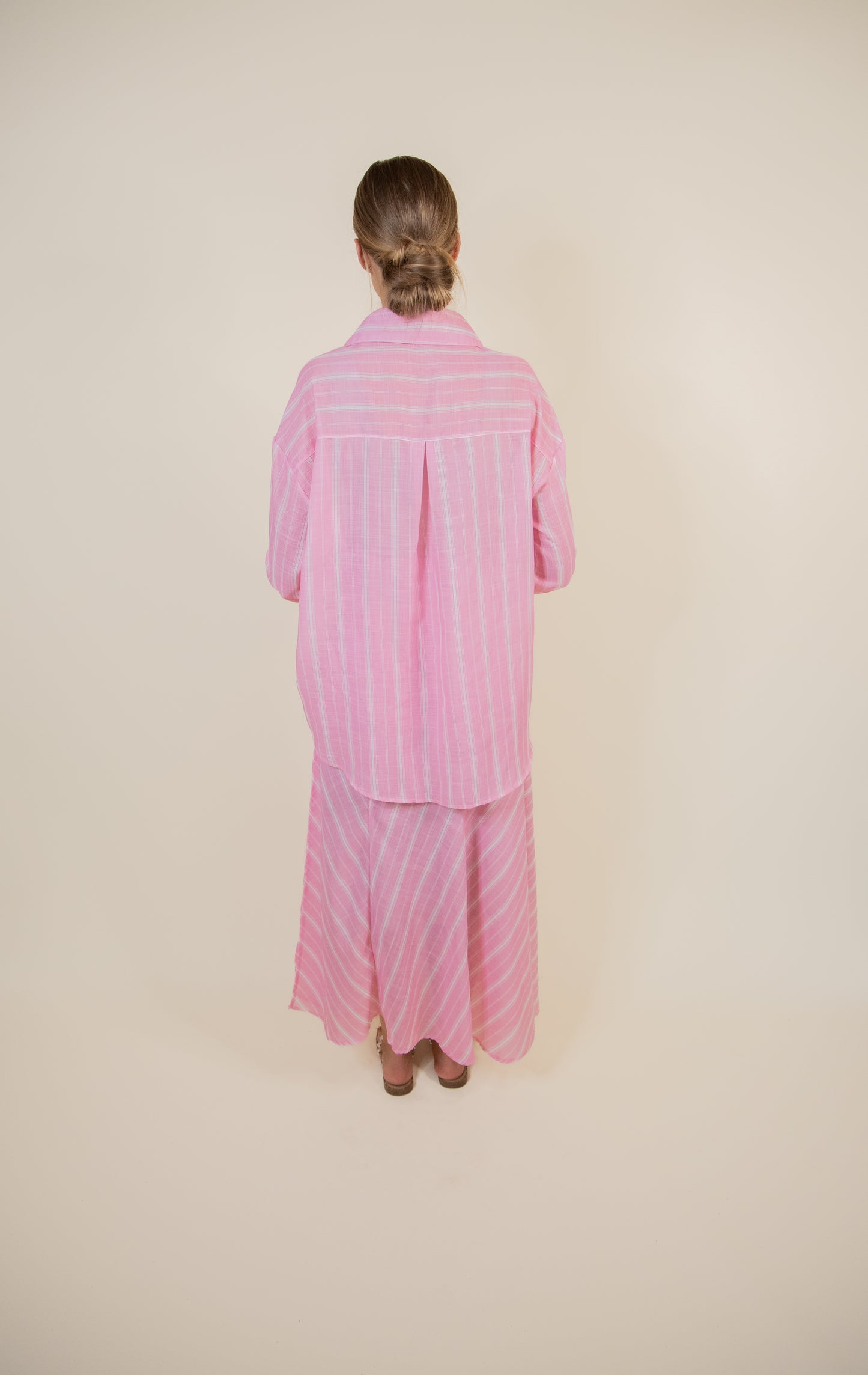 The Piper Pink & White Striped Set