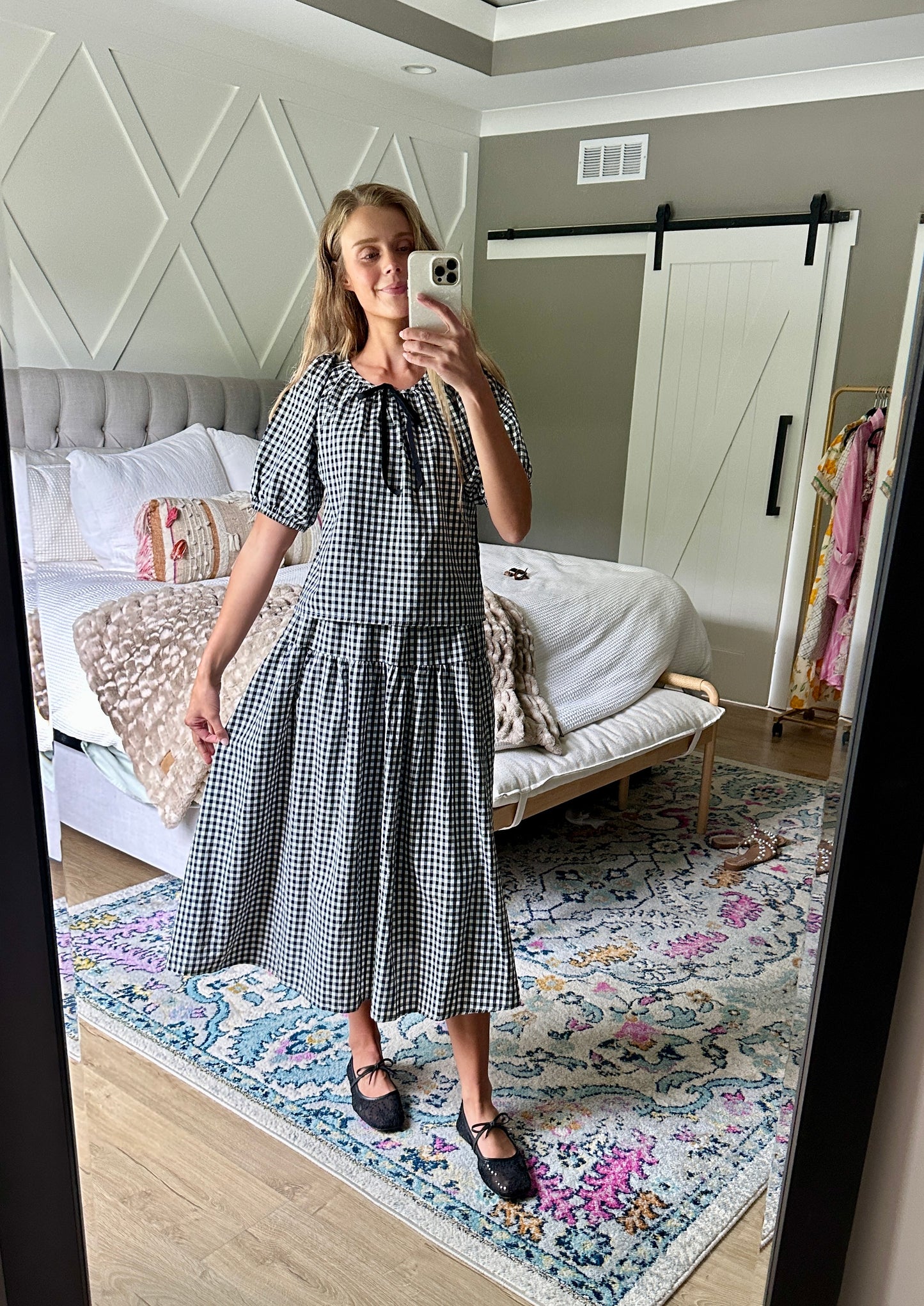 The Quinn Gingham Set in Black and White