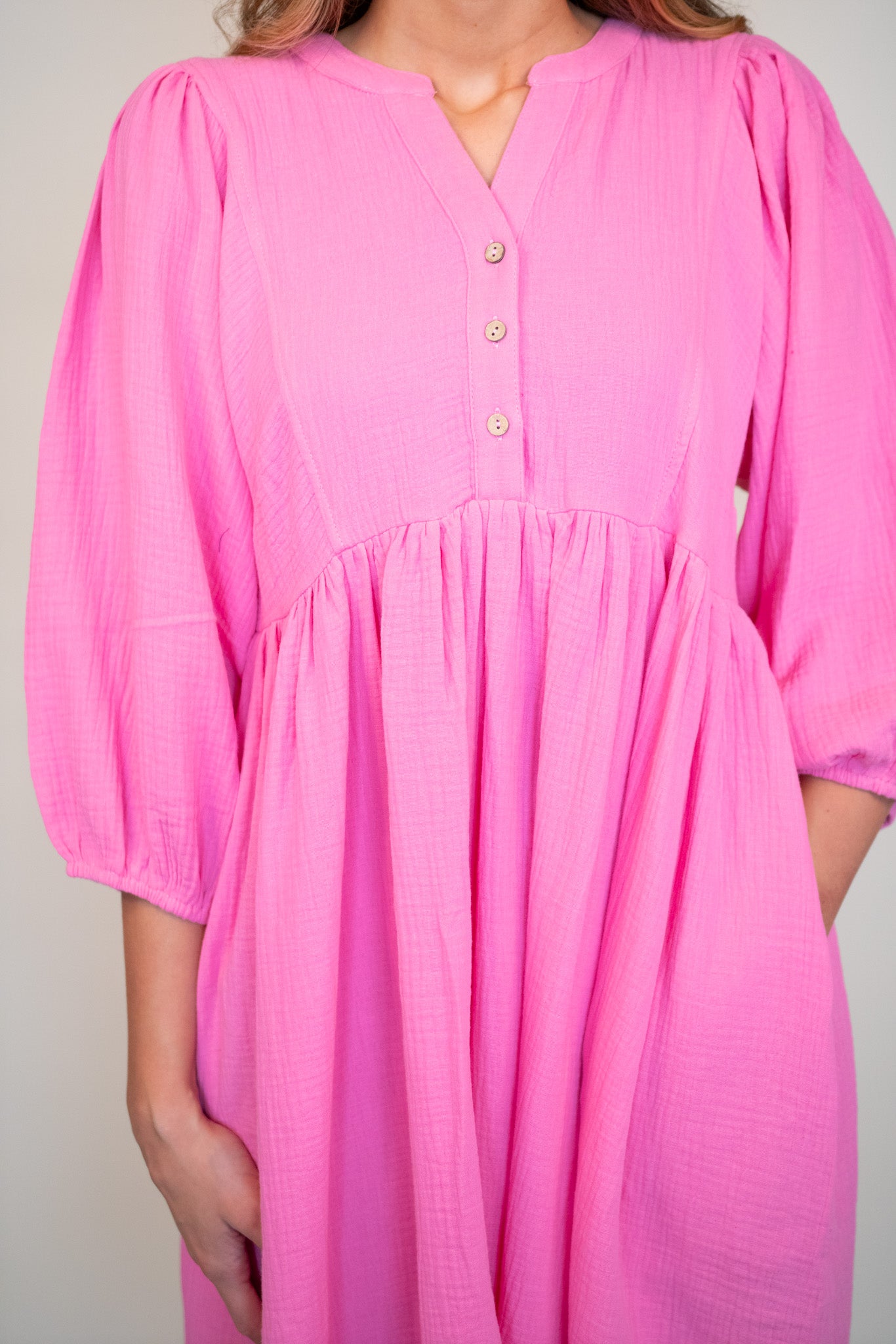 The Kennedy Dress in Bubblegum