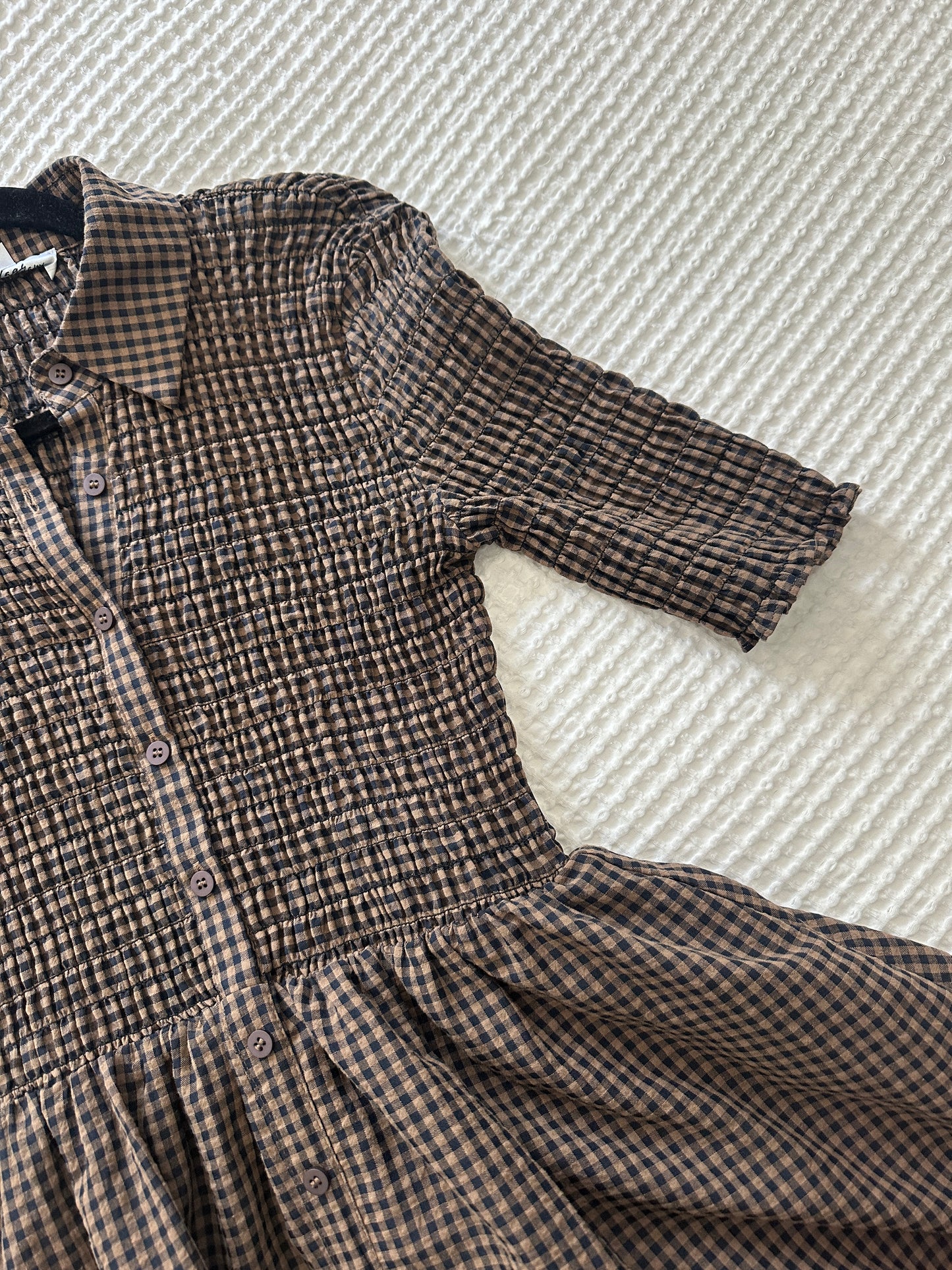 The Scarlett Smocked Gingham Dress