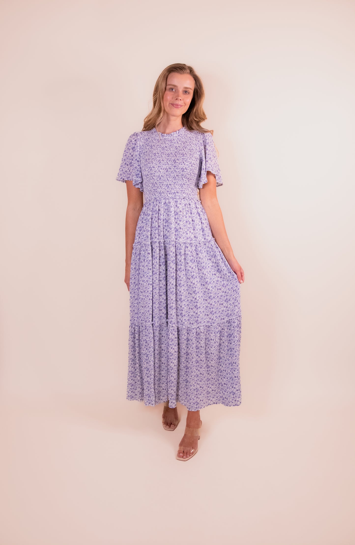 The Ivy Floral Maxi in Blue