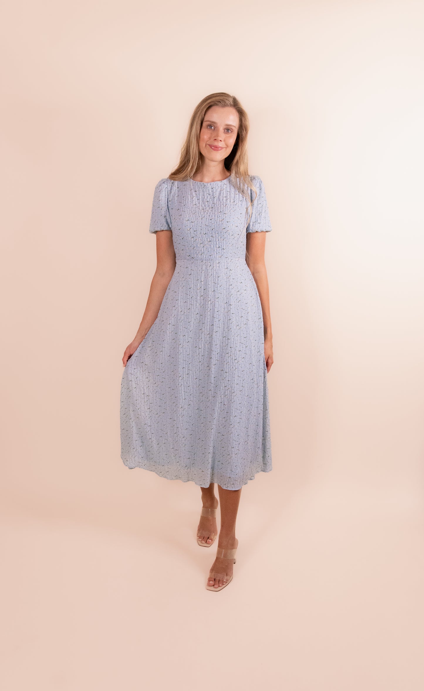 The Lauren Floral Tie Midi Dress