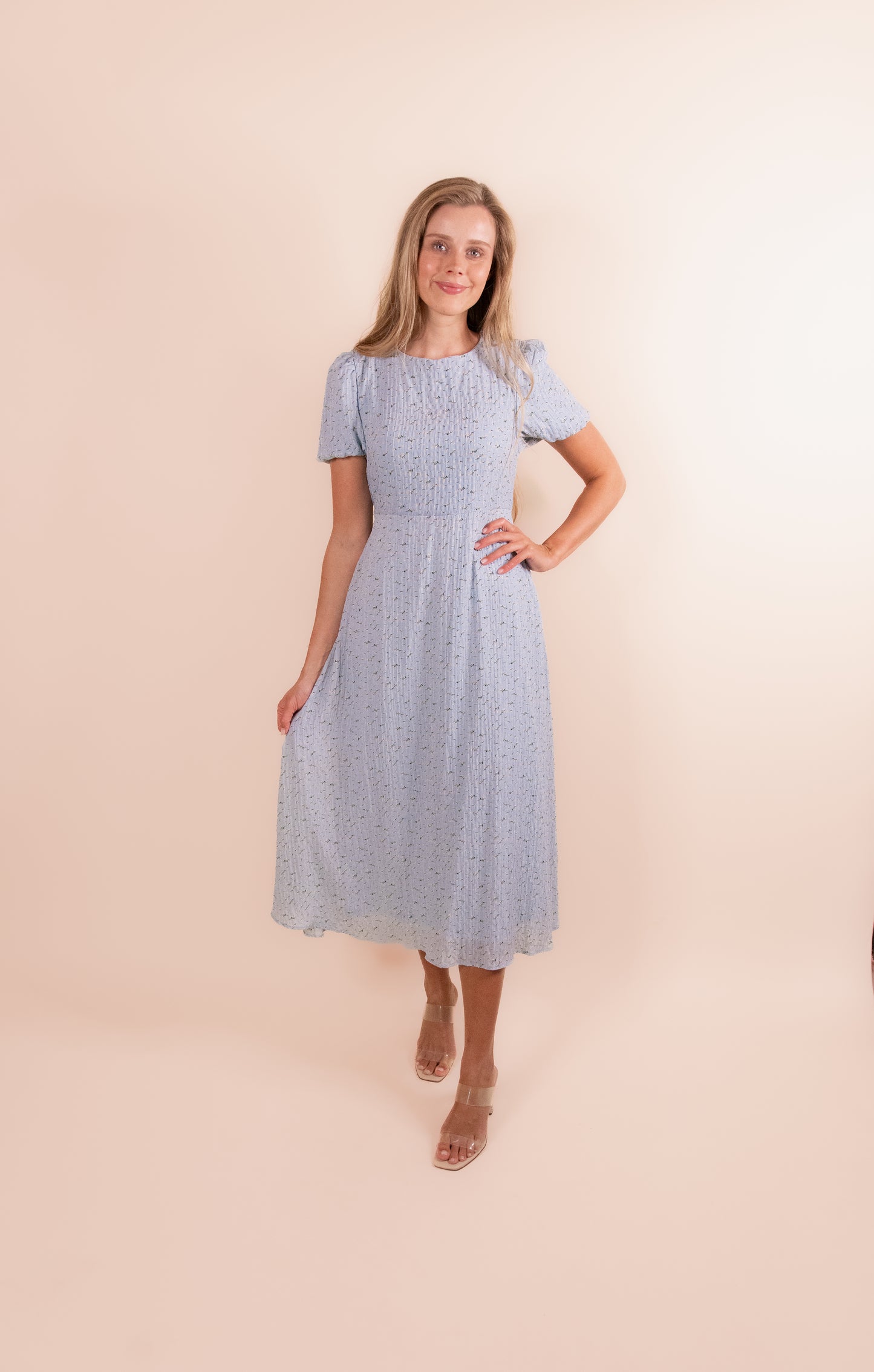 The Lauren Floral Tie Midi Dress