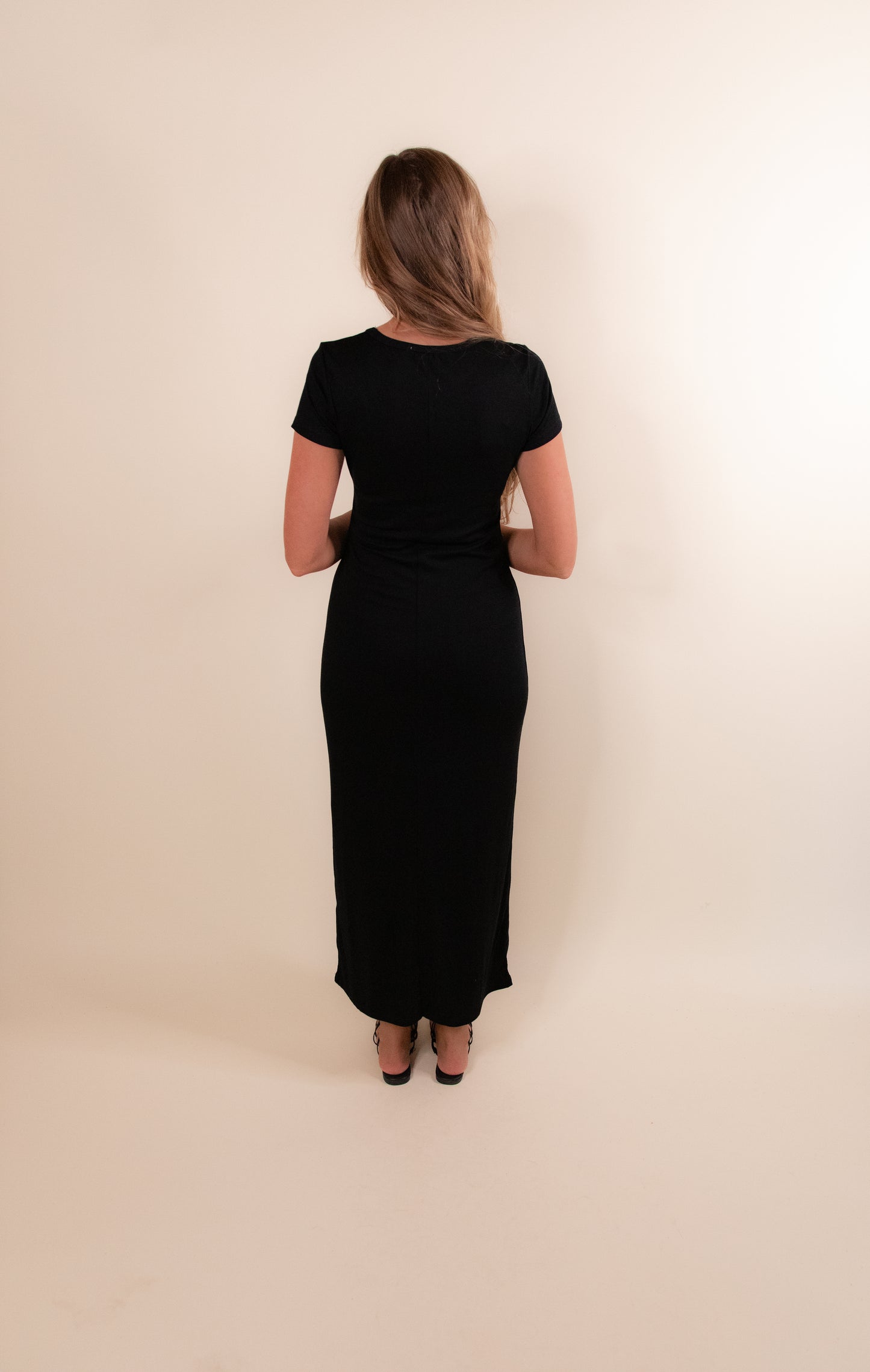 The Cali Everyday Black Maxi Dress