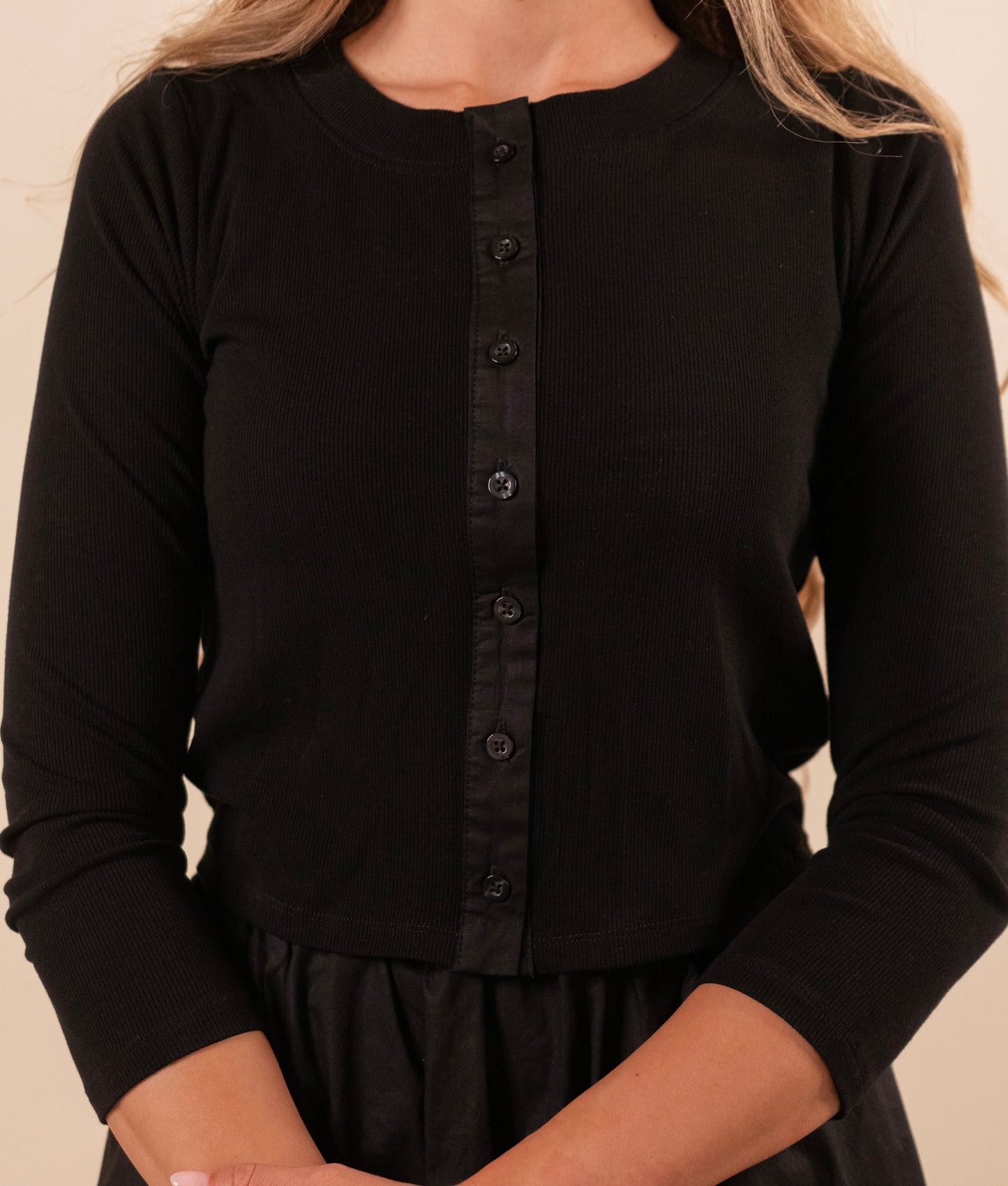 The Lola Cardigan Set in Black