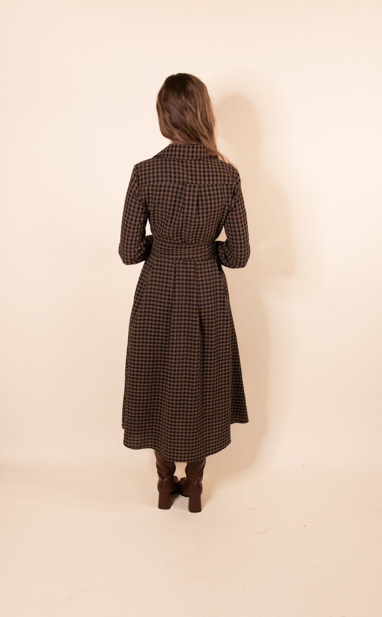 The Zoe Plaid Shirt Dress