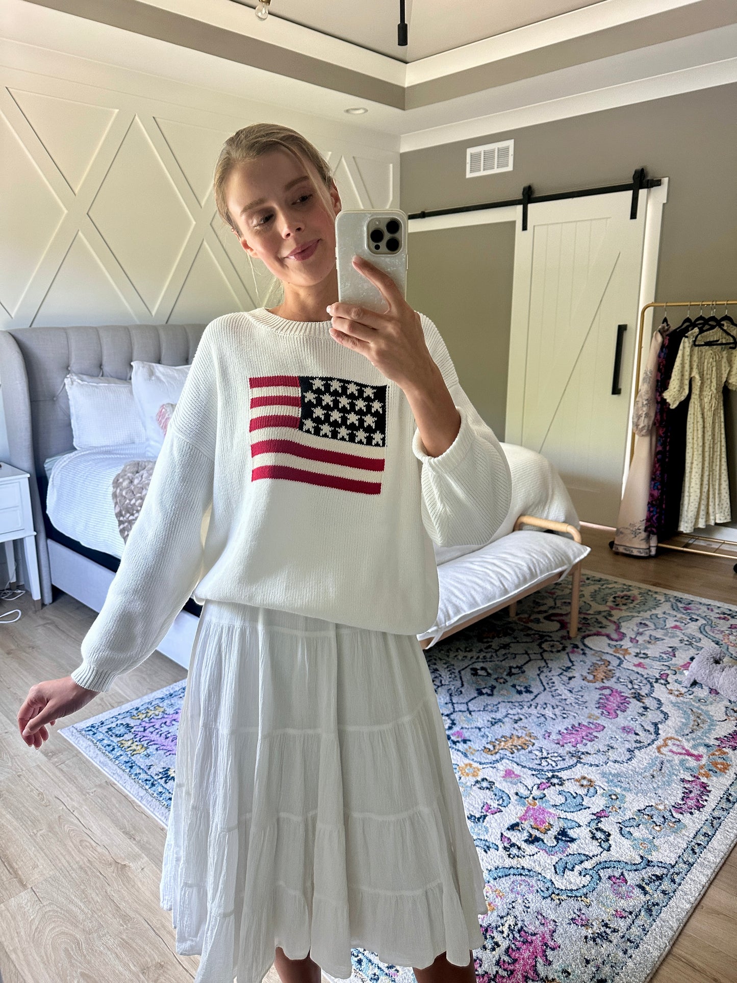 The Americana Oversized Cotton Sweater