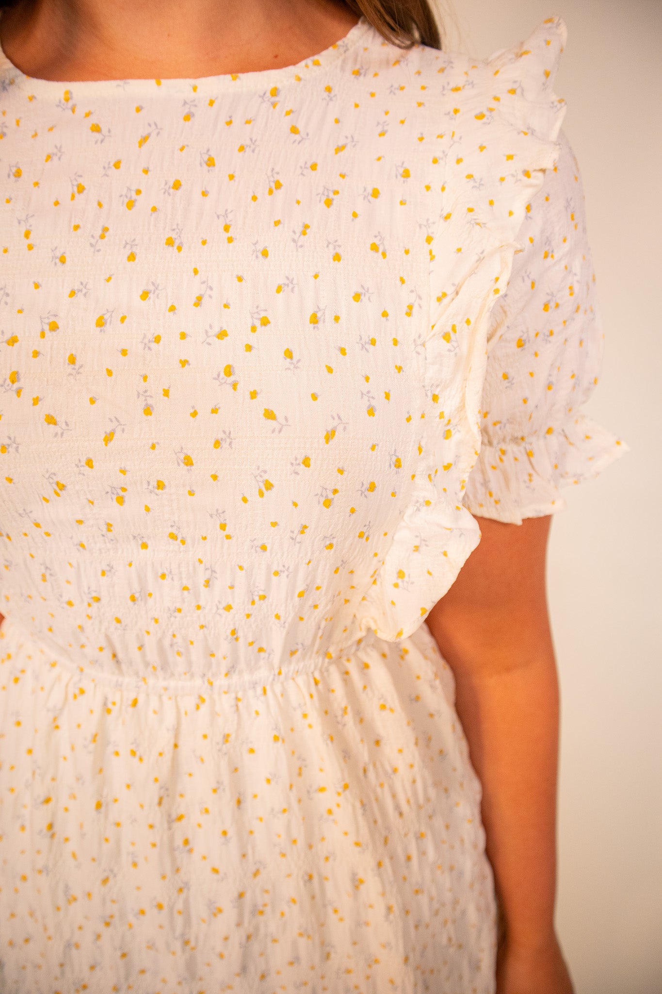 The Allison Ruffle Midi Dress Kris Ashley & Co. The Allison Ruffle Midi Dress Kris Ashley & Co.