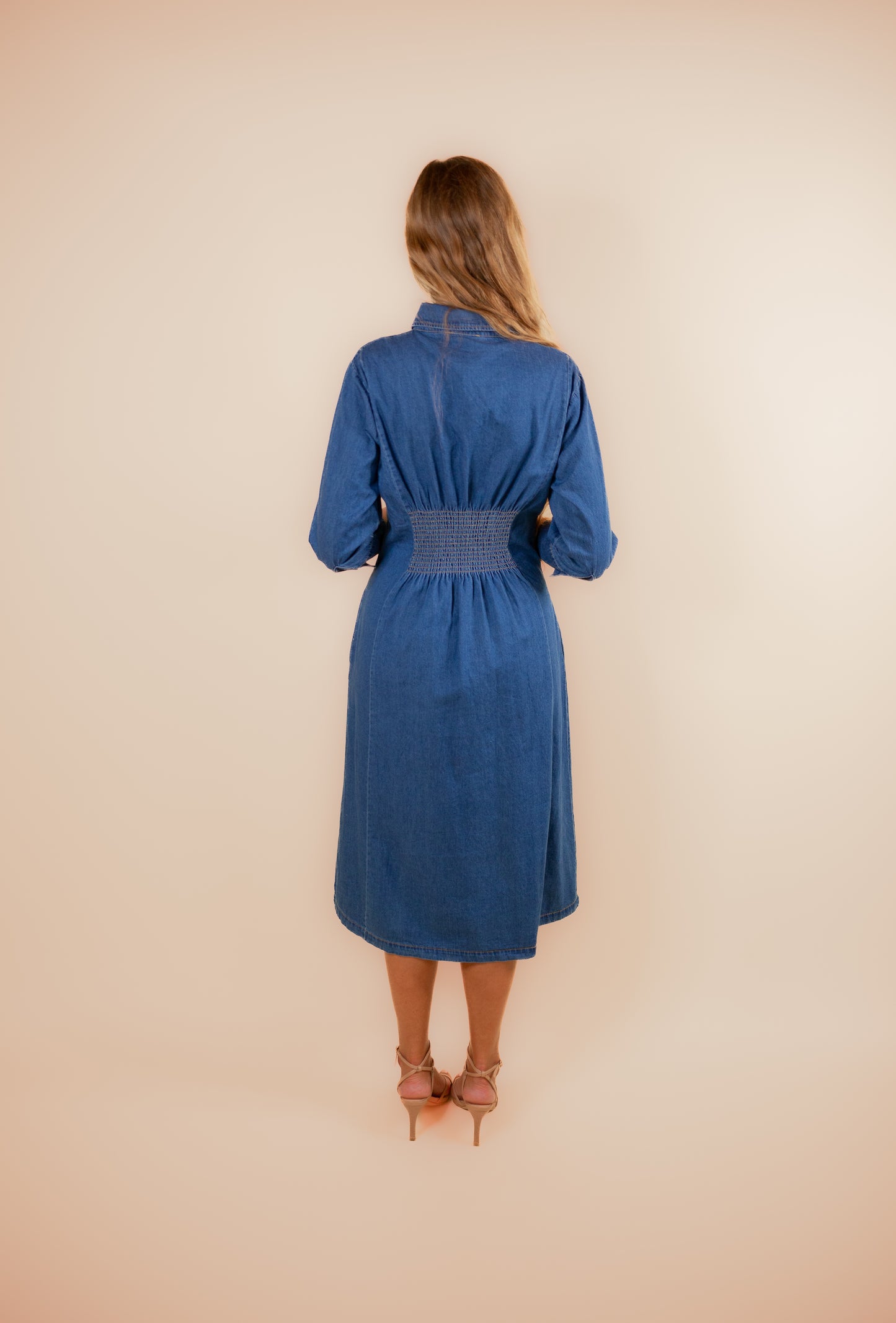 The Harper Button Down Denim Dress