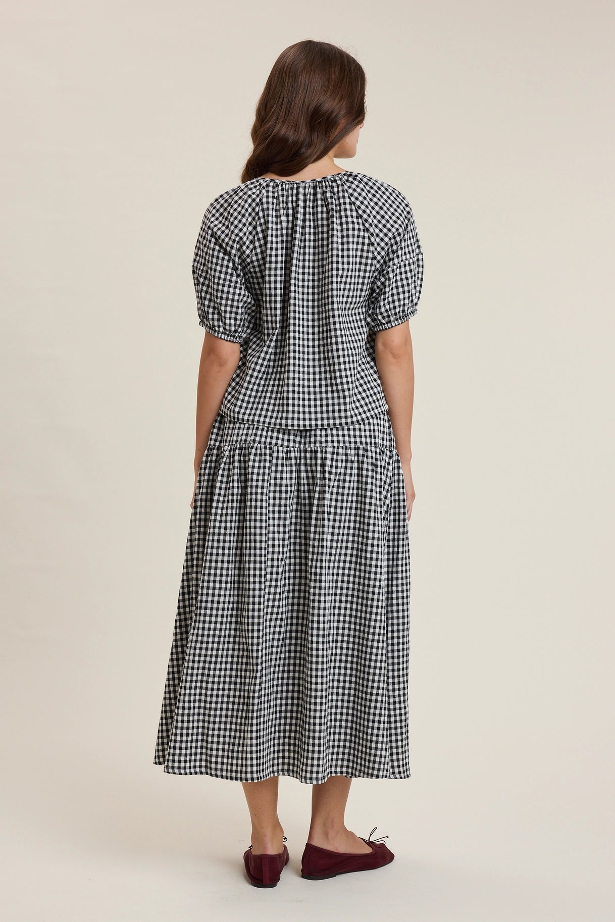 The Quinn Gingham Set in Black and White