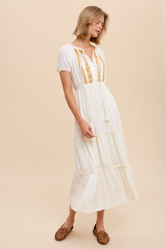 The Demi Dress in Cream