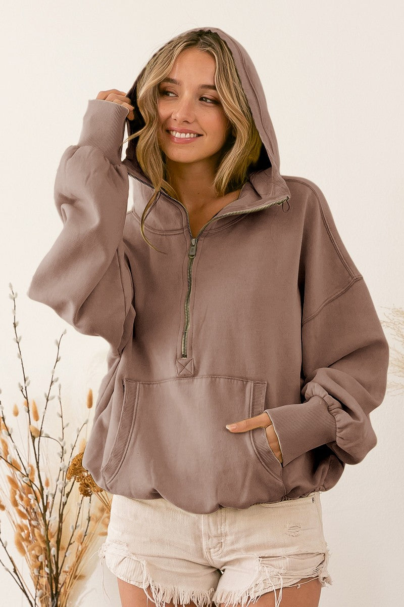 The Bailey Hoodie in Mocha