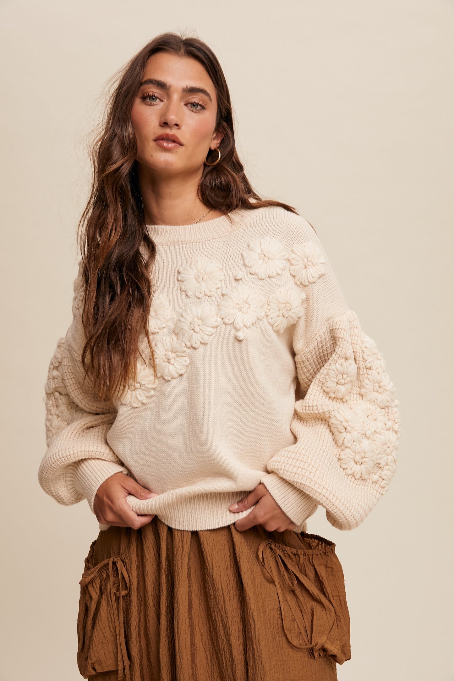 The Kendra Embroidered Floral Sweater