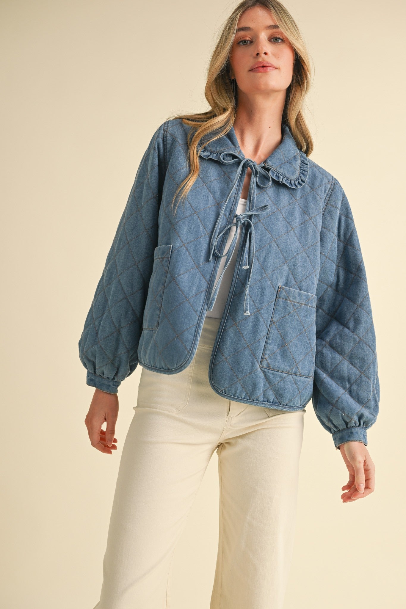 The Ellen Bow Denim Jacket