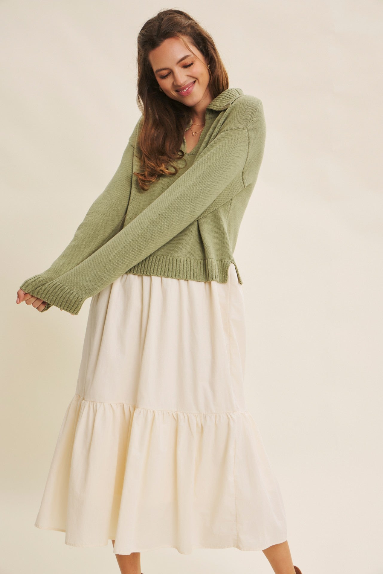 The Sophia Knit Sweater Dress