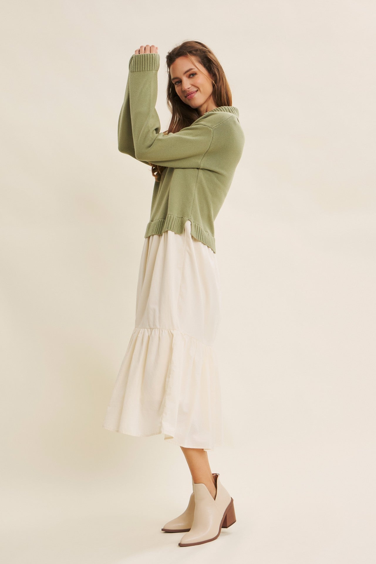 The Sophia Knit Sweater Dress