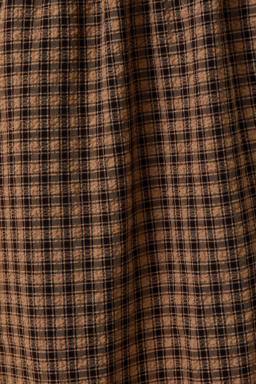 The Mae Plaid Midi Dress in Brown Plaid
