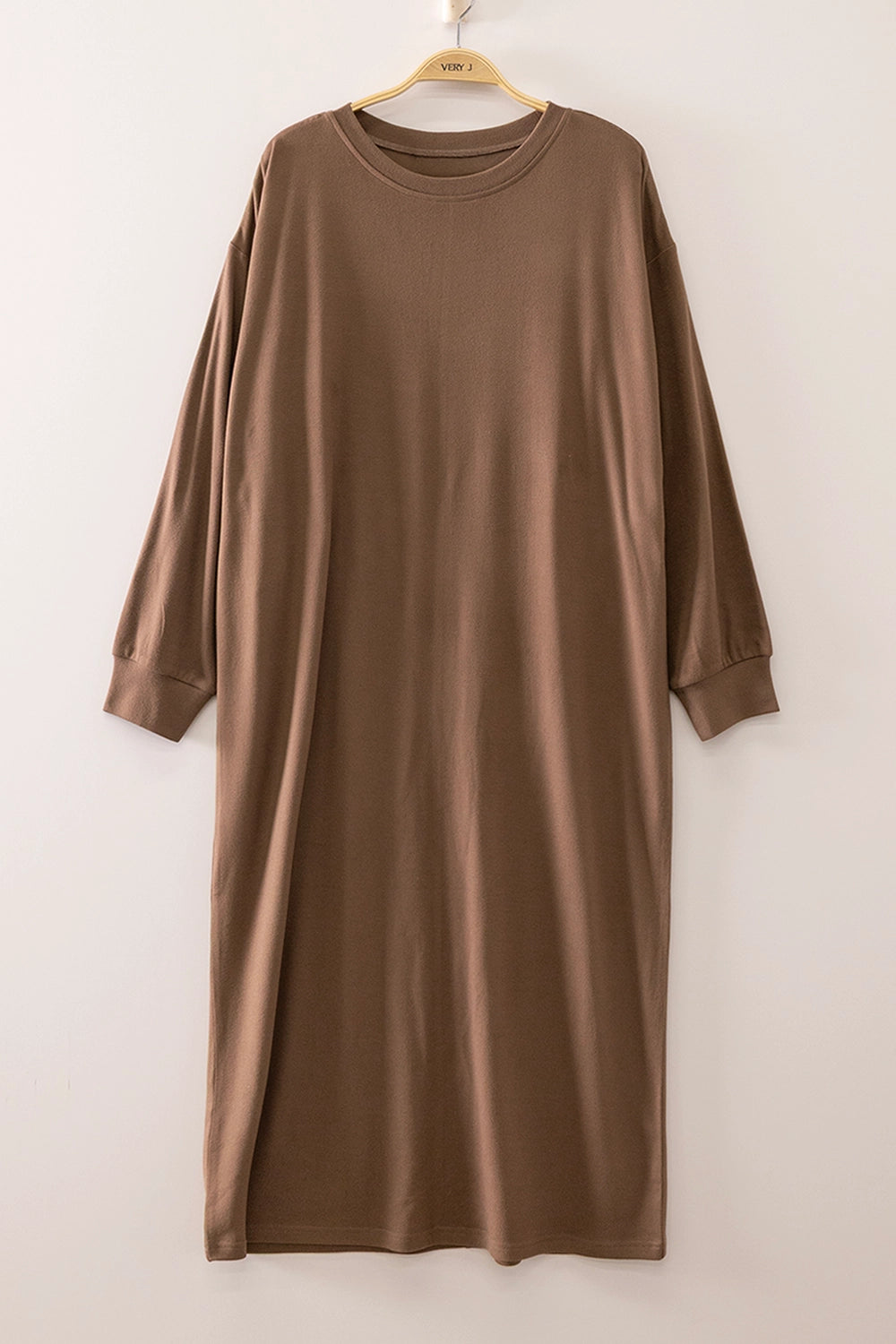 The Elliot Sweatshirt Dress in Chestnut