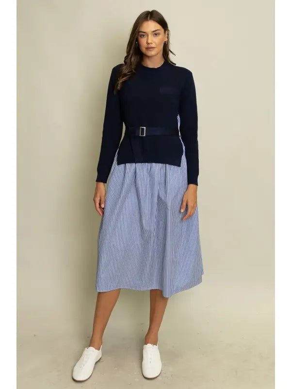 The Kacie Layered Sweater Dress