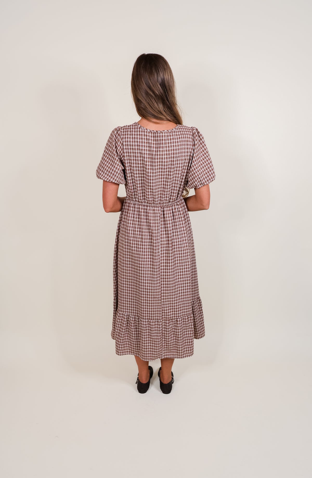 The Iris Gingham Babydoll Dress