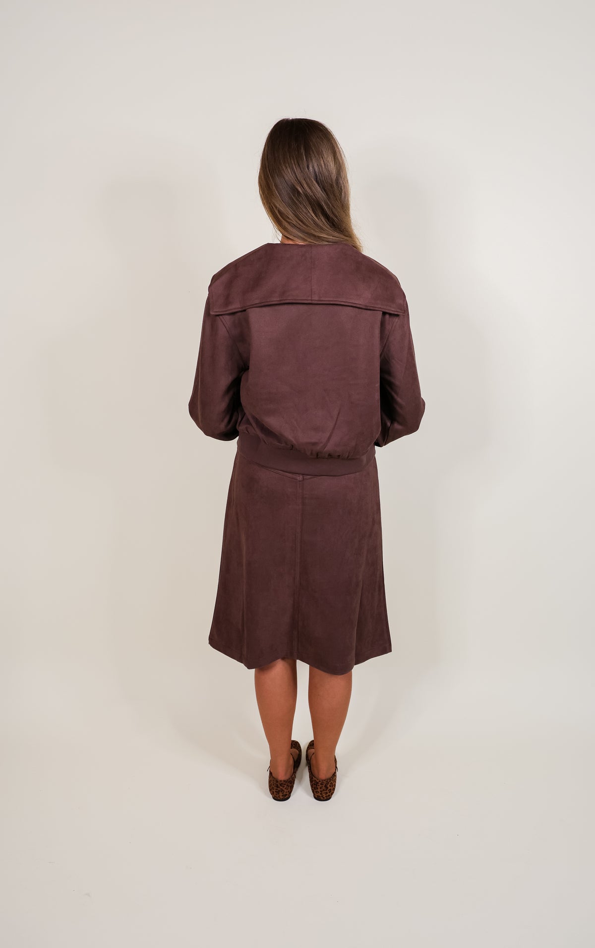 The Marlowe Jacket in Brown Suede