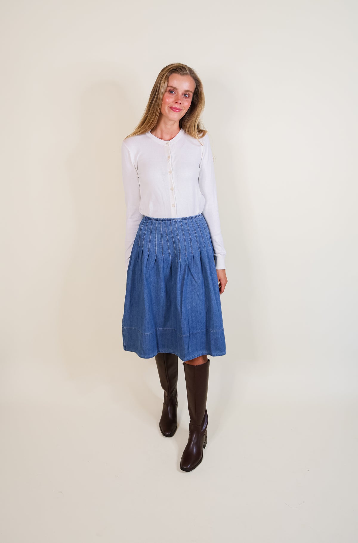 The Reese Denim Skirt
