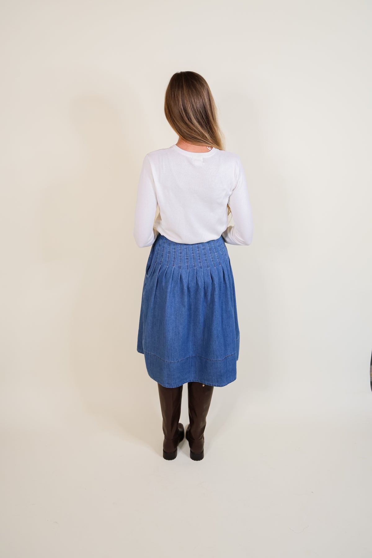 The Reese Denim Skirt