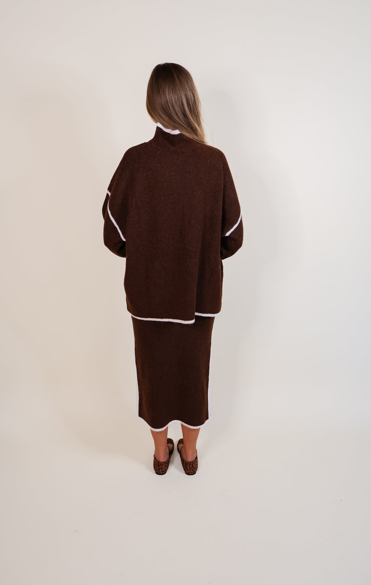 The Sloane Knit Set in Chocolate