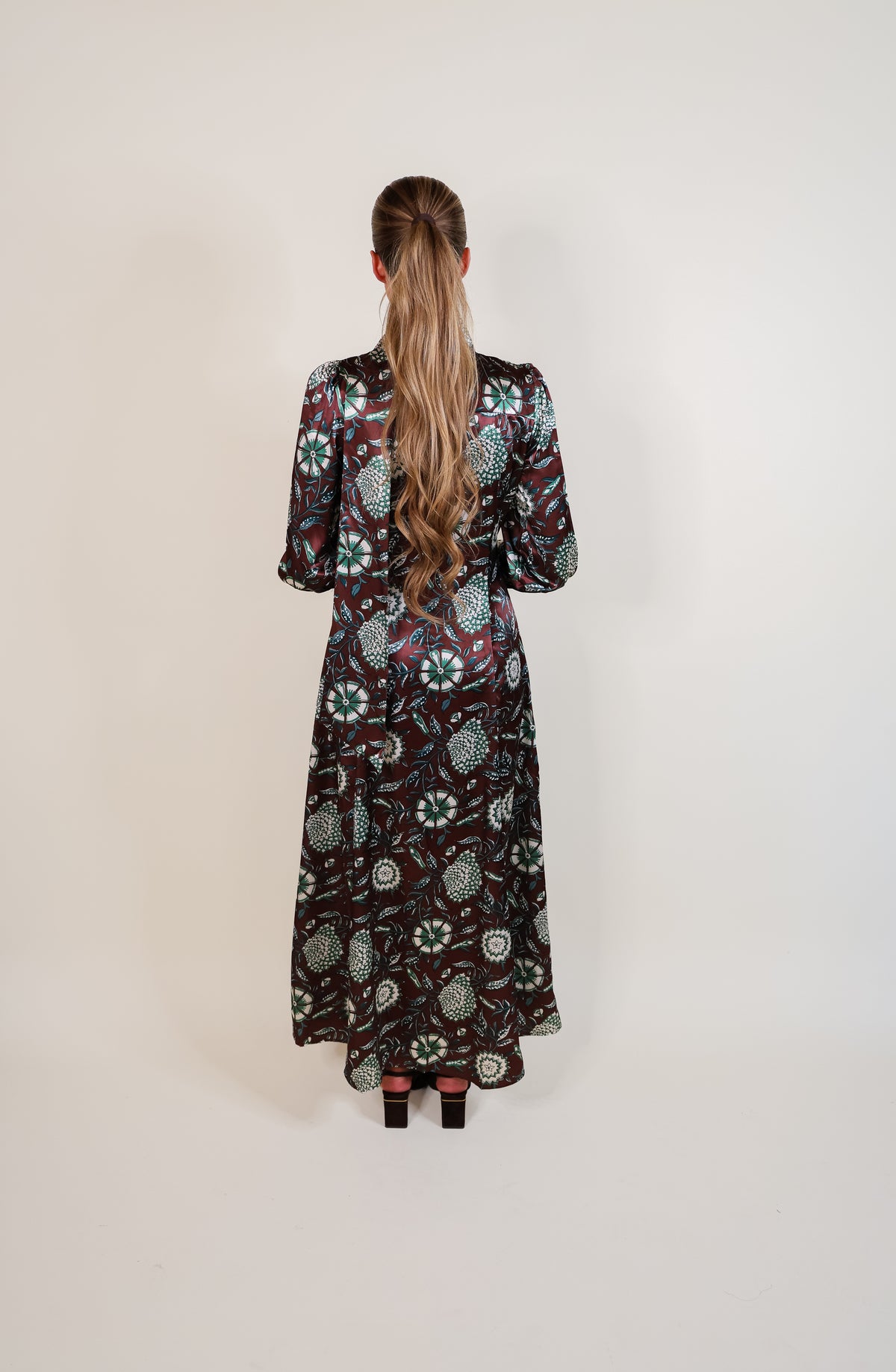 The Florence Satin Maxi Dress