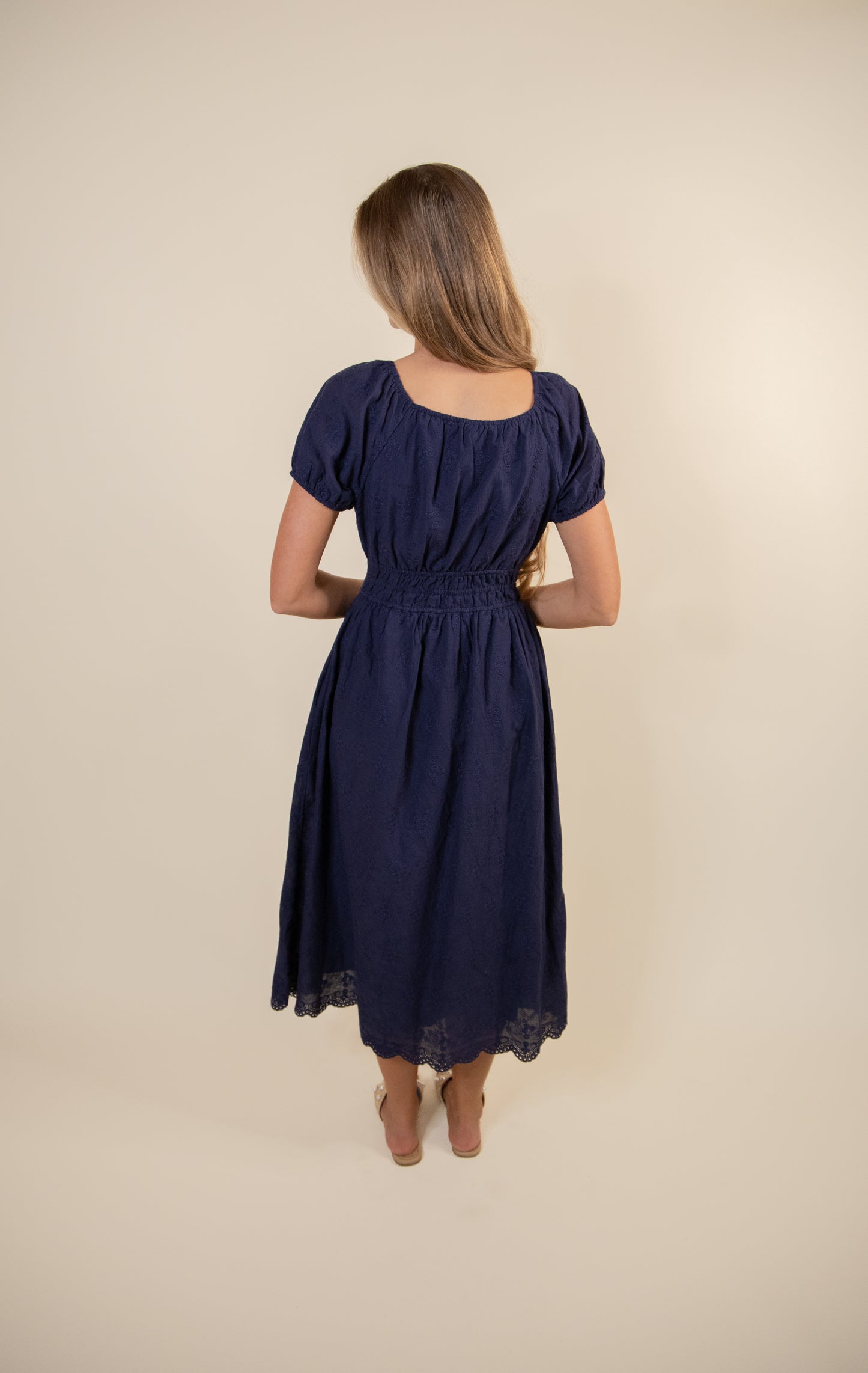 The Lauren Embroidered Cotton Sundress