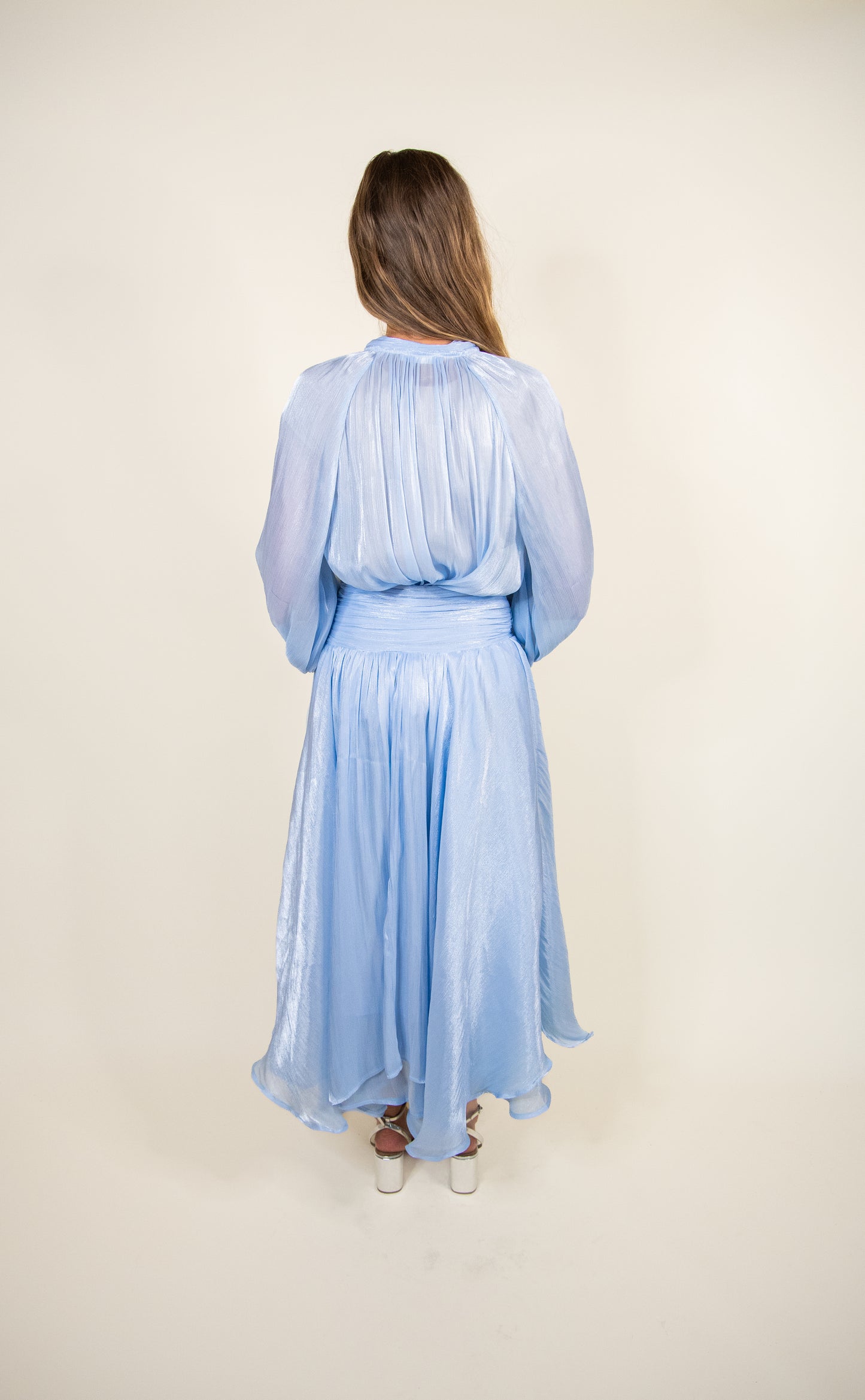 The Eleanor Shimmer Skirt Set in Cinderella Blue