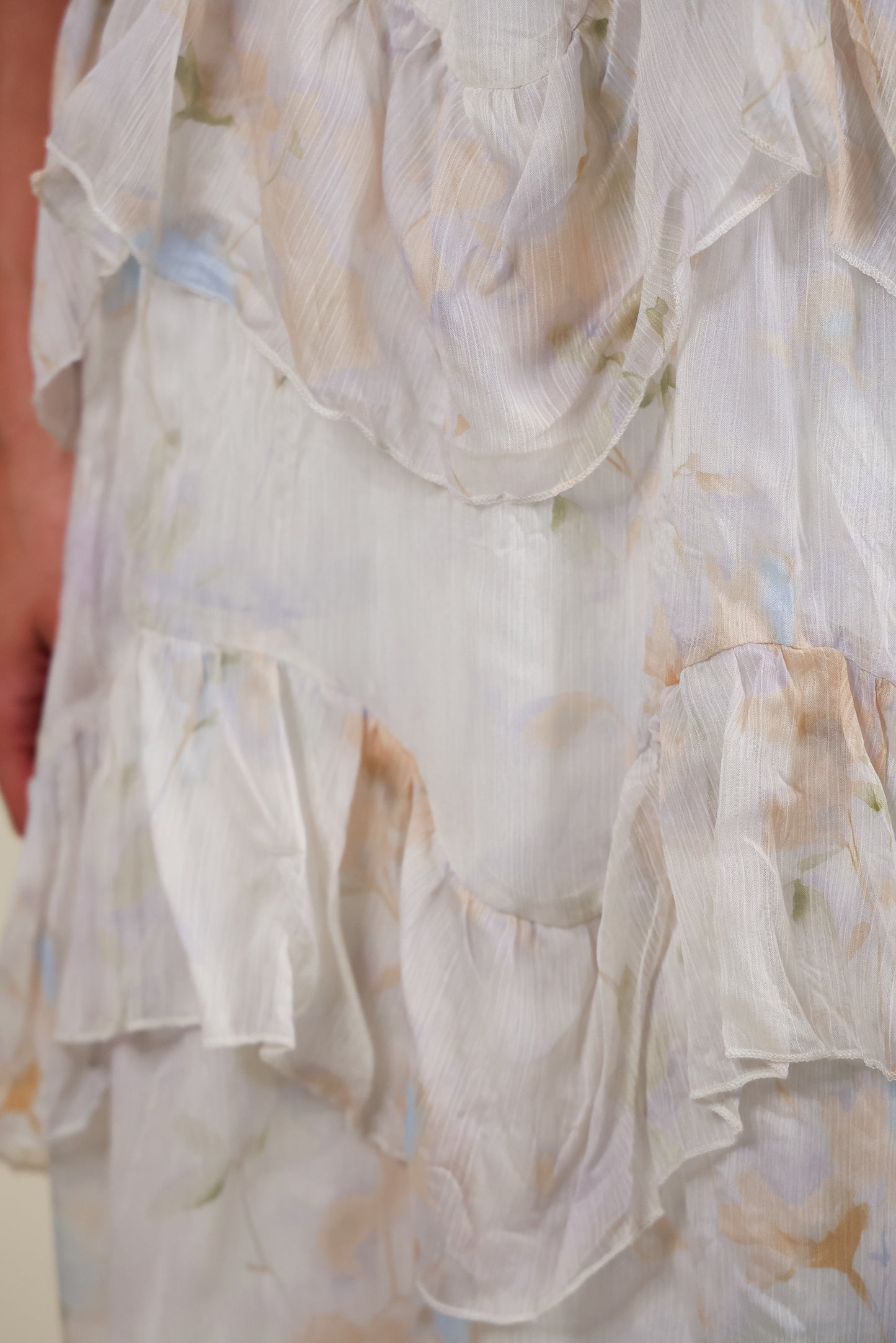 The Noa Layered Chiffon Midi Skirt