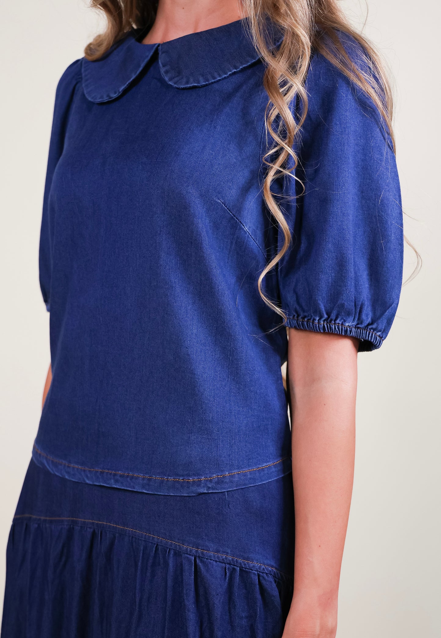 The Birdie Denim Skirt Set