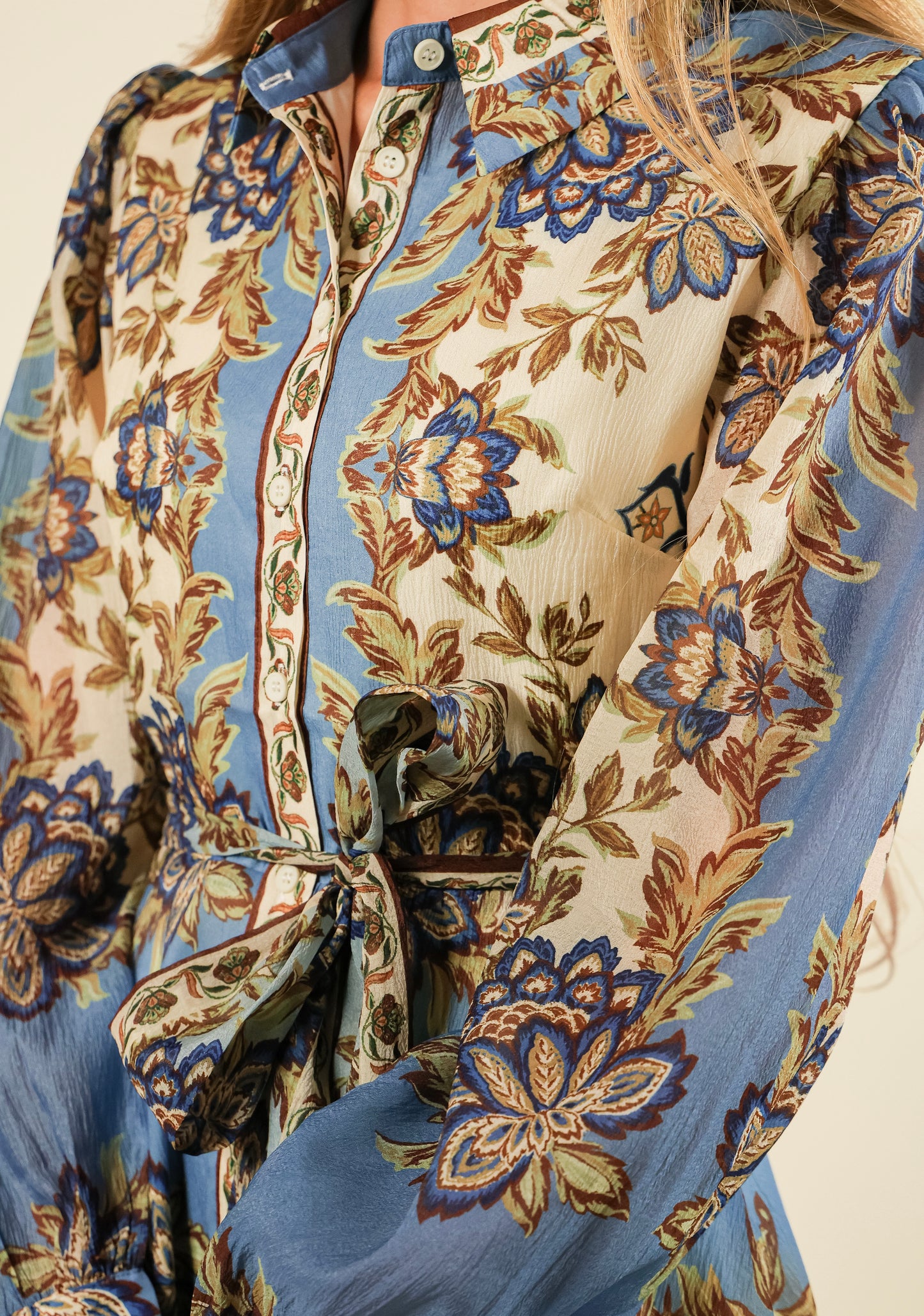 The Sophie Fall Floral Shirt Dress
