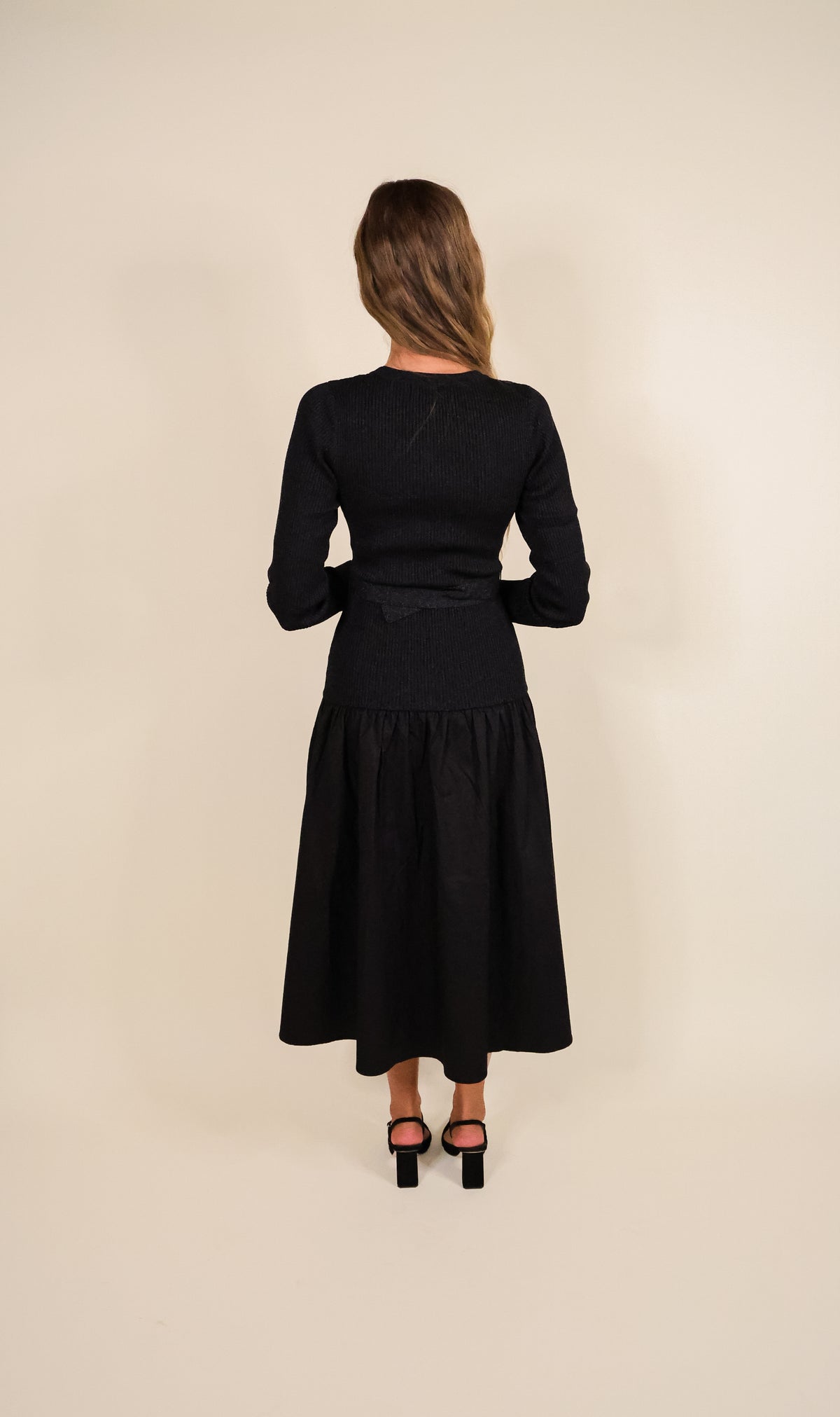 The Camille Drop Waist Knit Dress