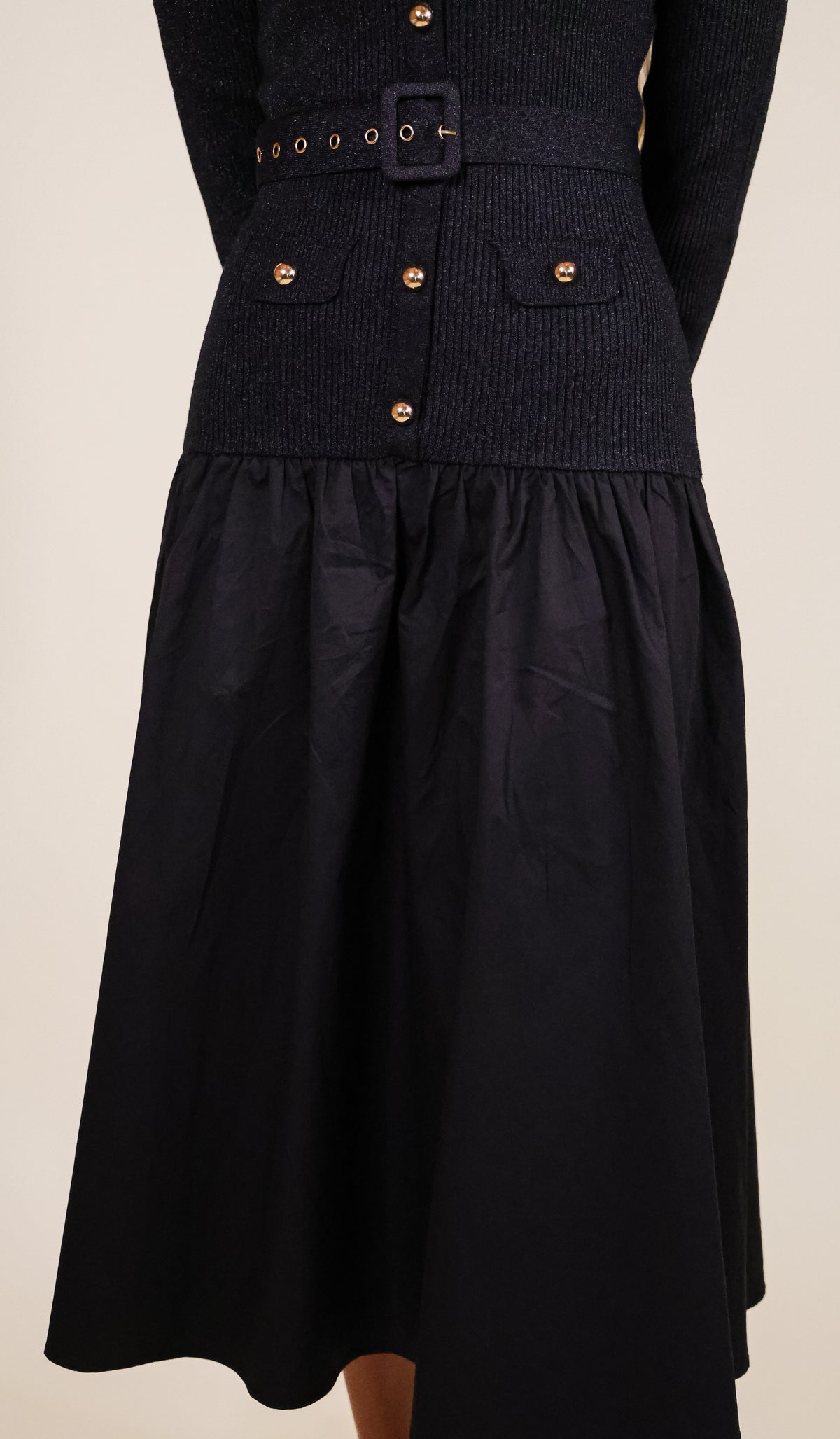 The Camille Drop Waist Knit Dress
