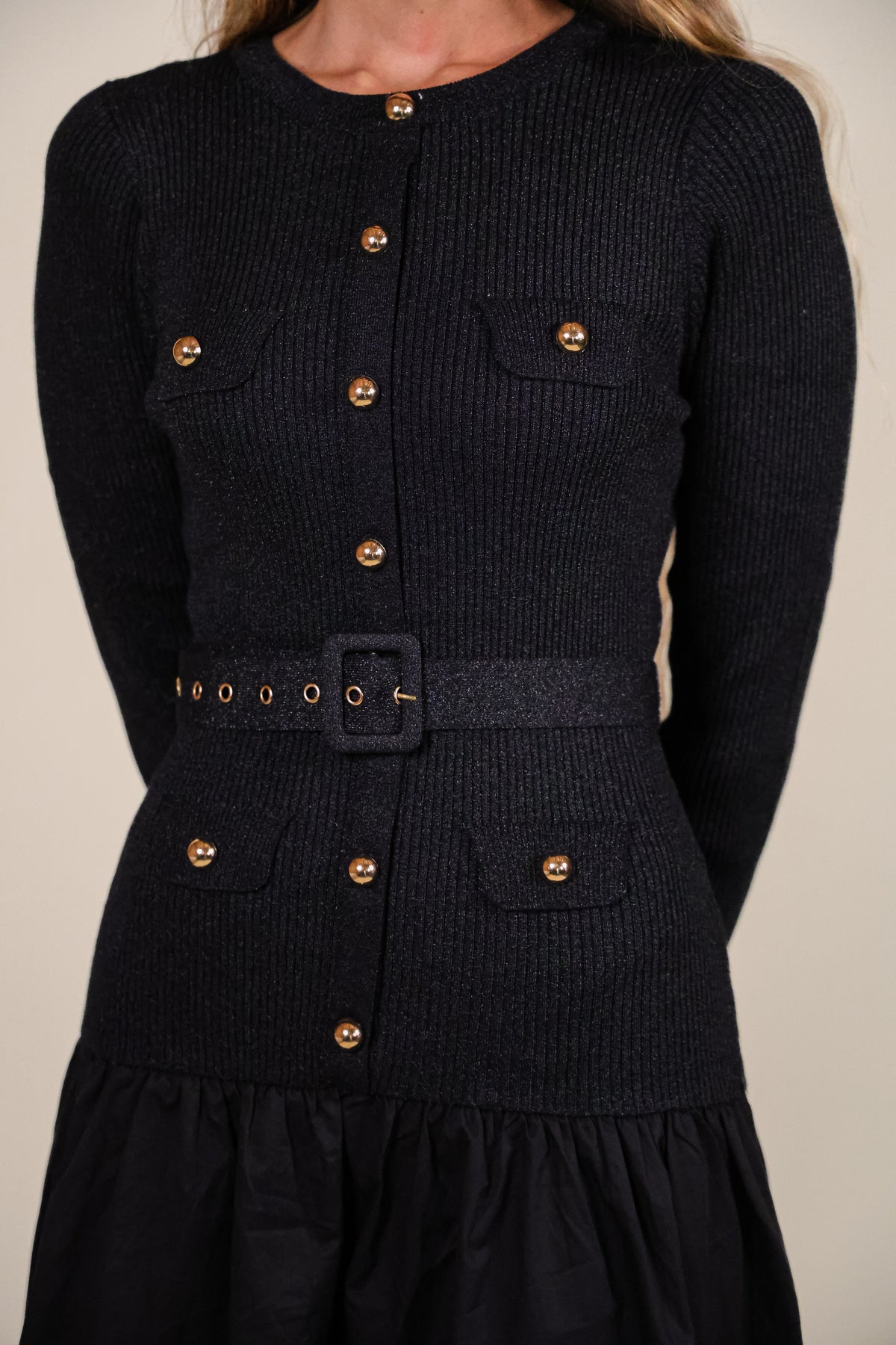 The Camille Drop Waist Knit Dress
