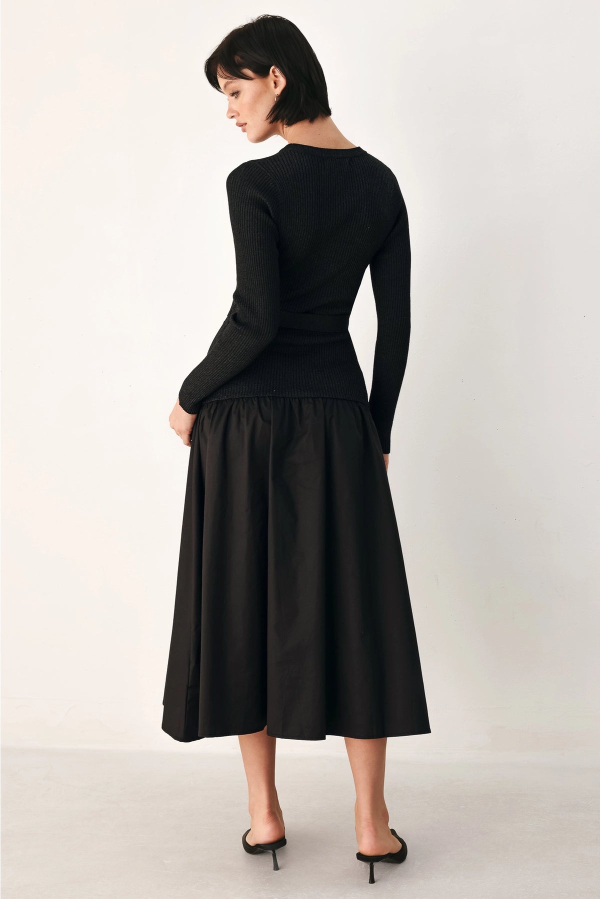 The Camille Drop Waist Knit Dress