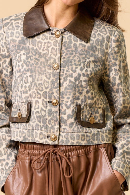 The Blair Leopard Jacket