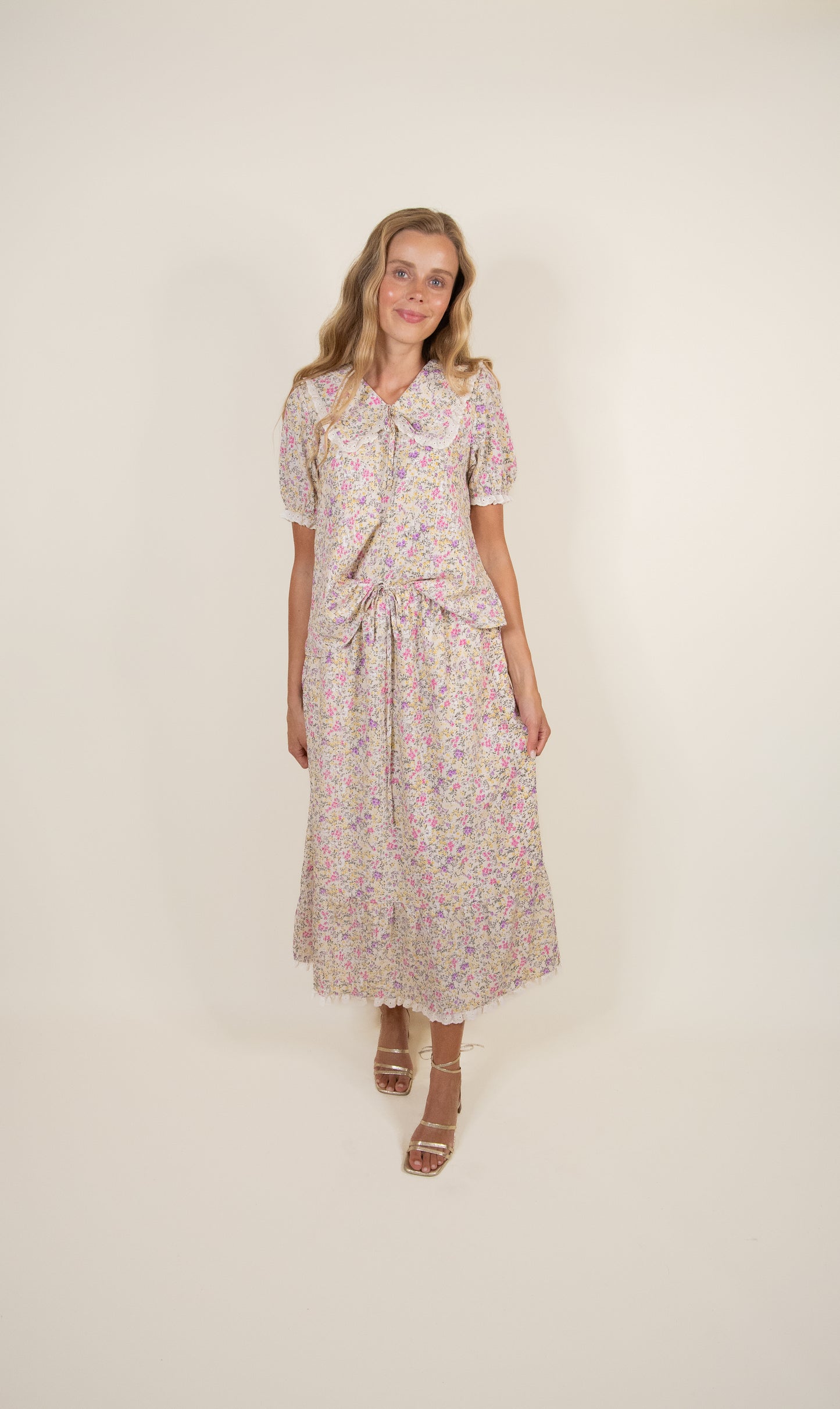 The Mae Eyelet Floral Set