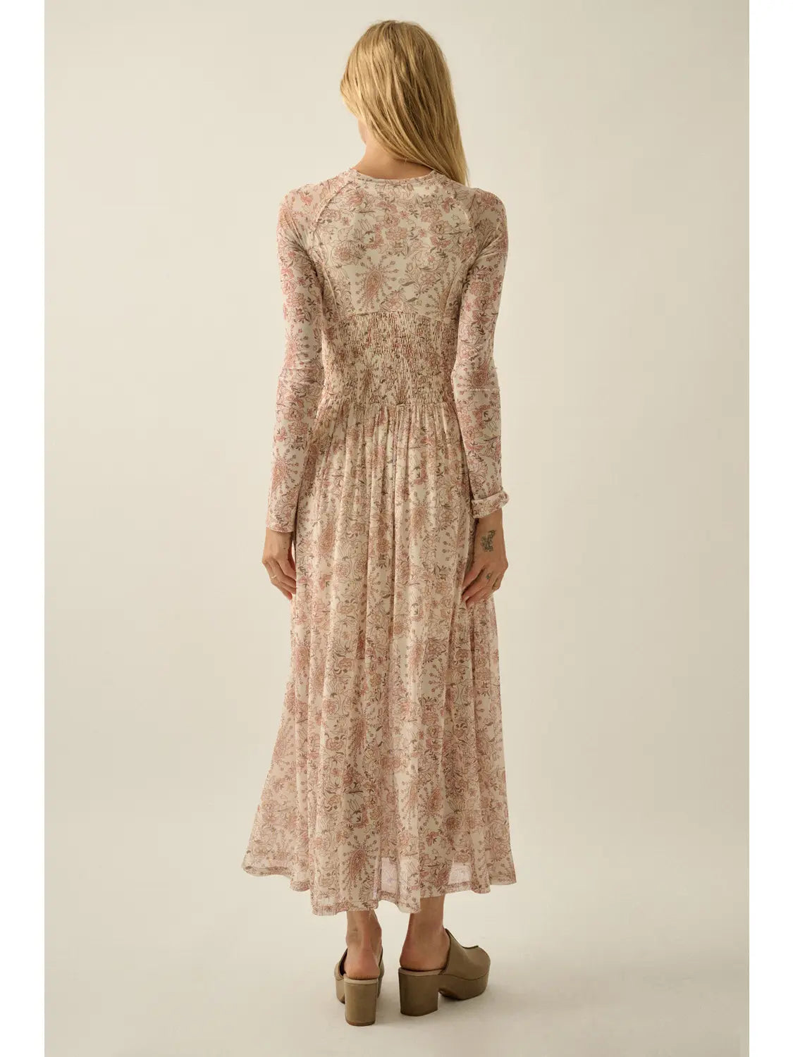 The Emmerson Spring Floral Mesh Dress