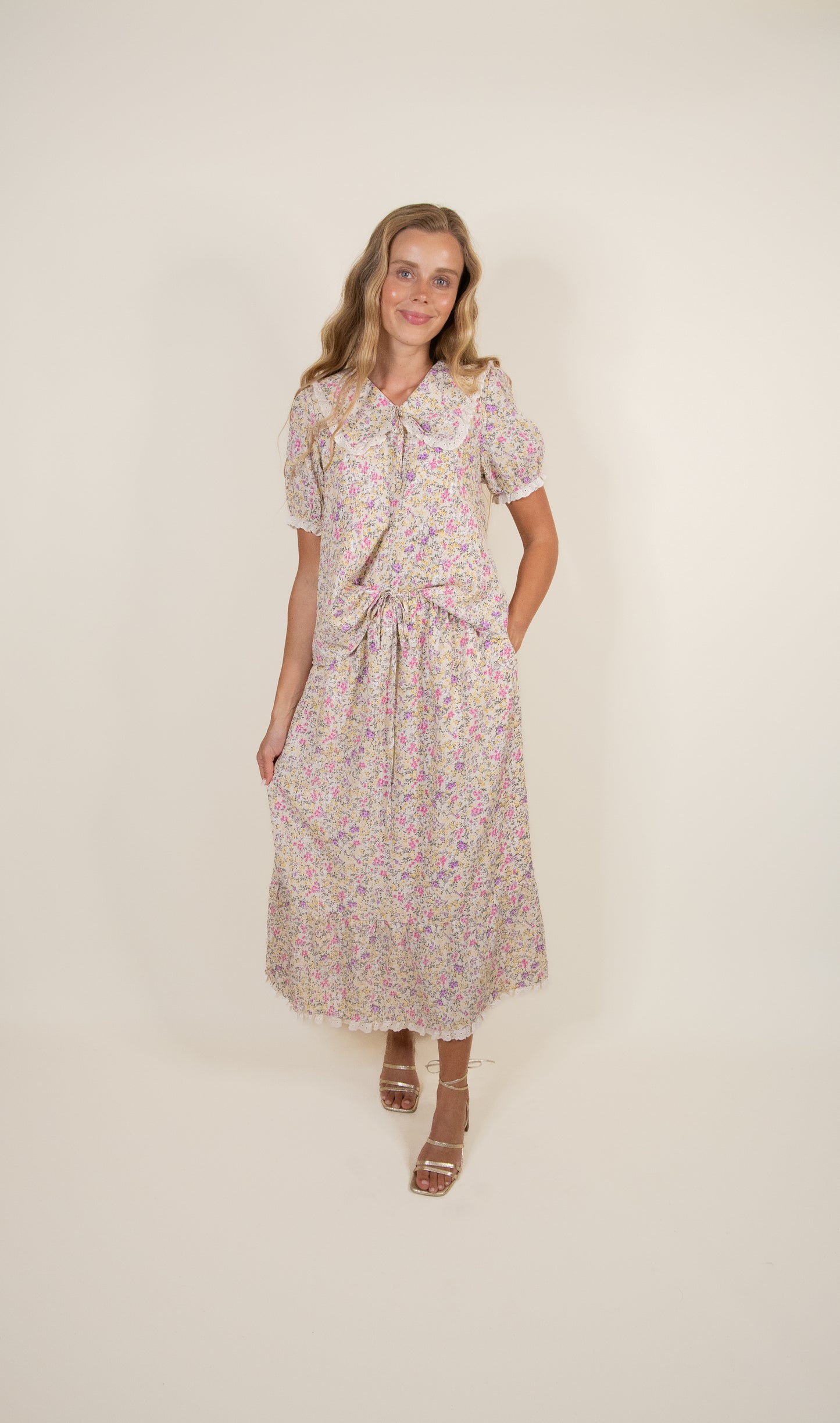 The Mae Eyelet Floral Set