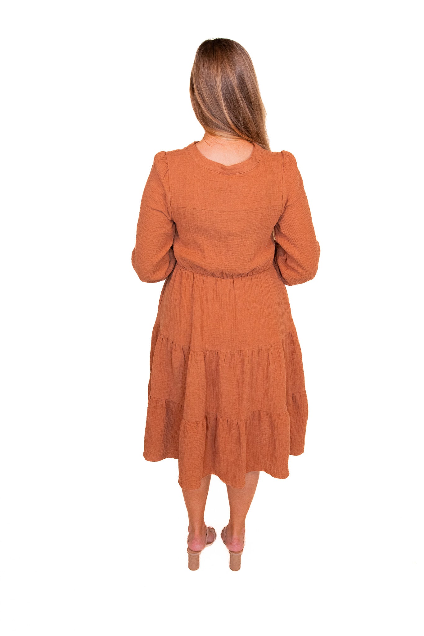 The Allison Dress in Nutmeg