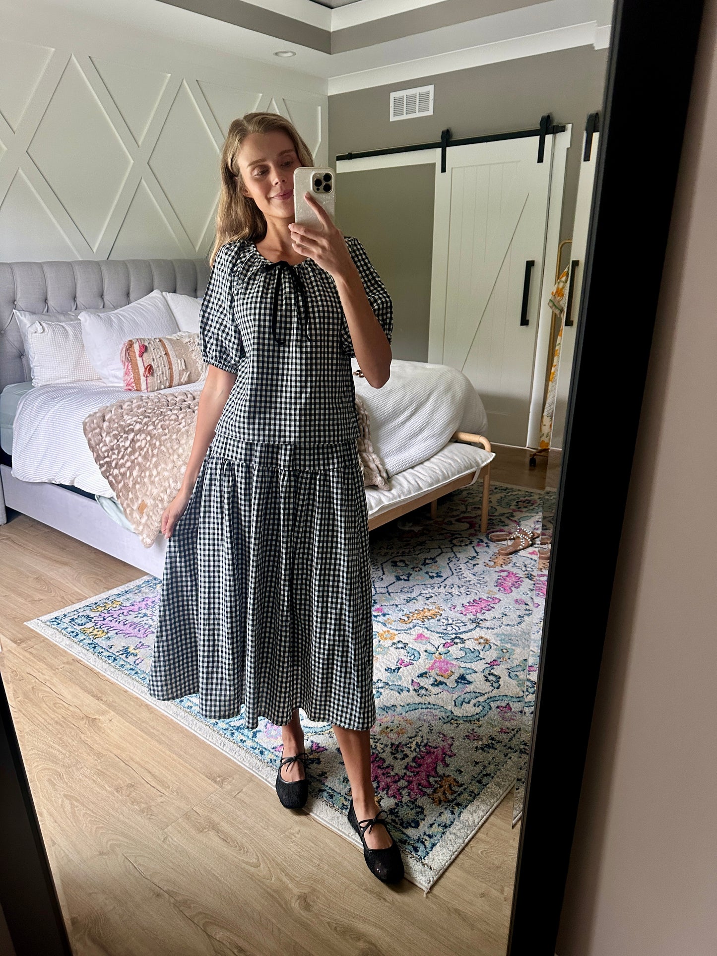 The Quinn Gingham Set in Black and White