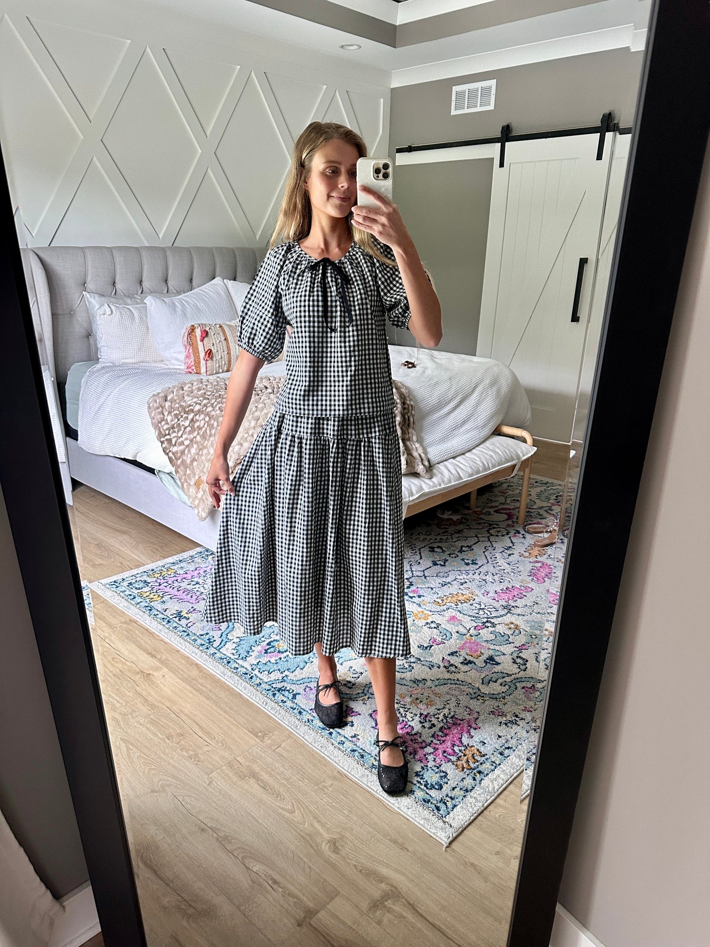 The Quinn Gingham Set in Black and White