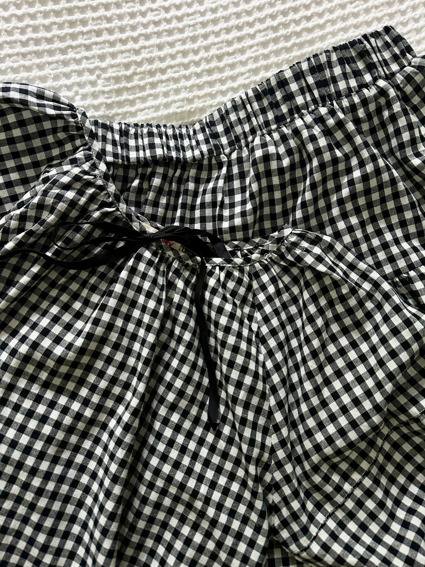 The Quinn Gingham Set in Black and White