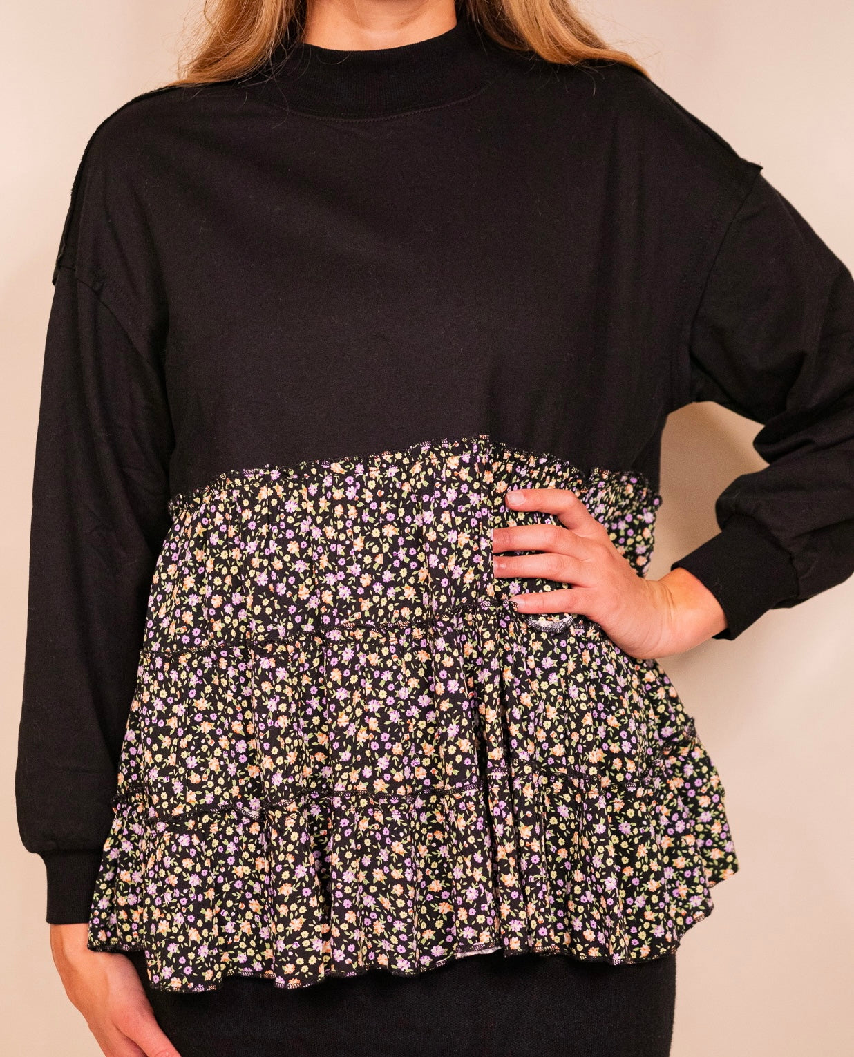 The LouLou Floral Mockneck Sweater