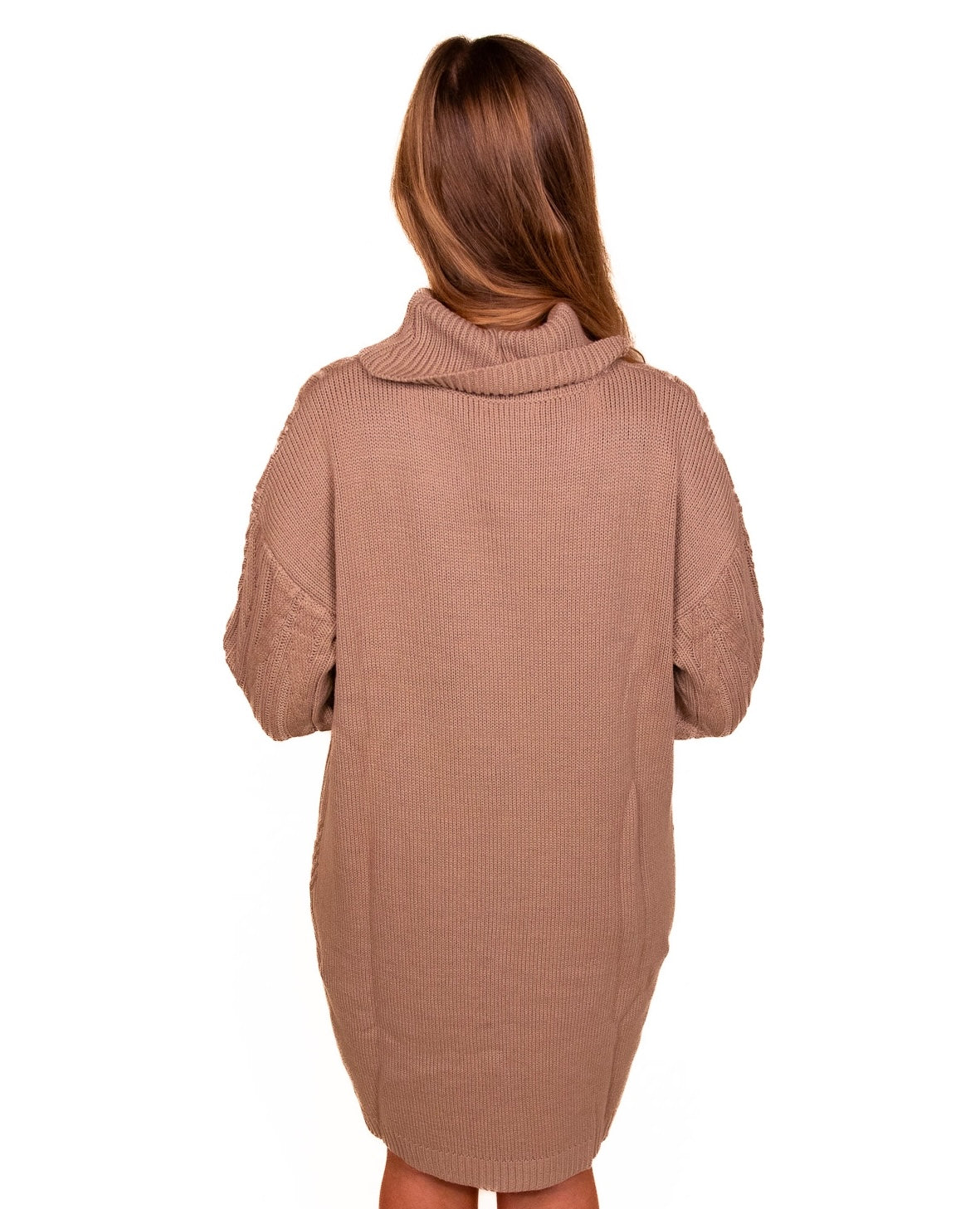 The Josie Cableknit Turtleneck Dress