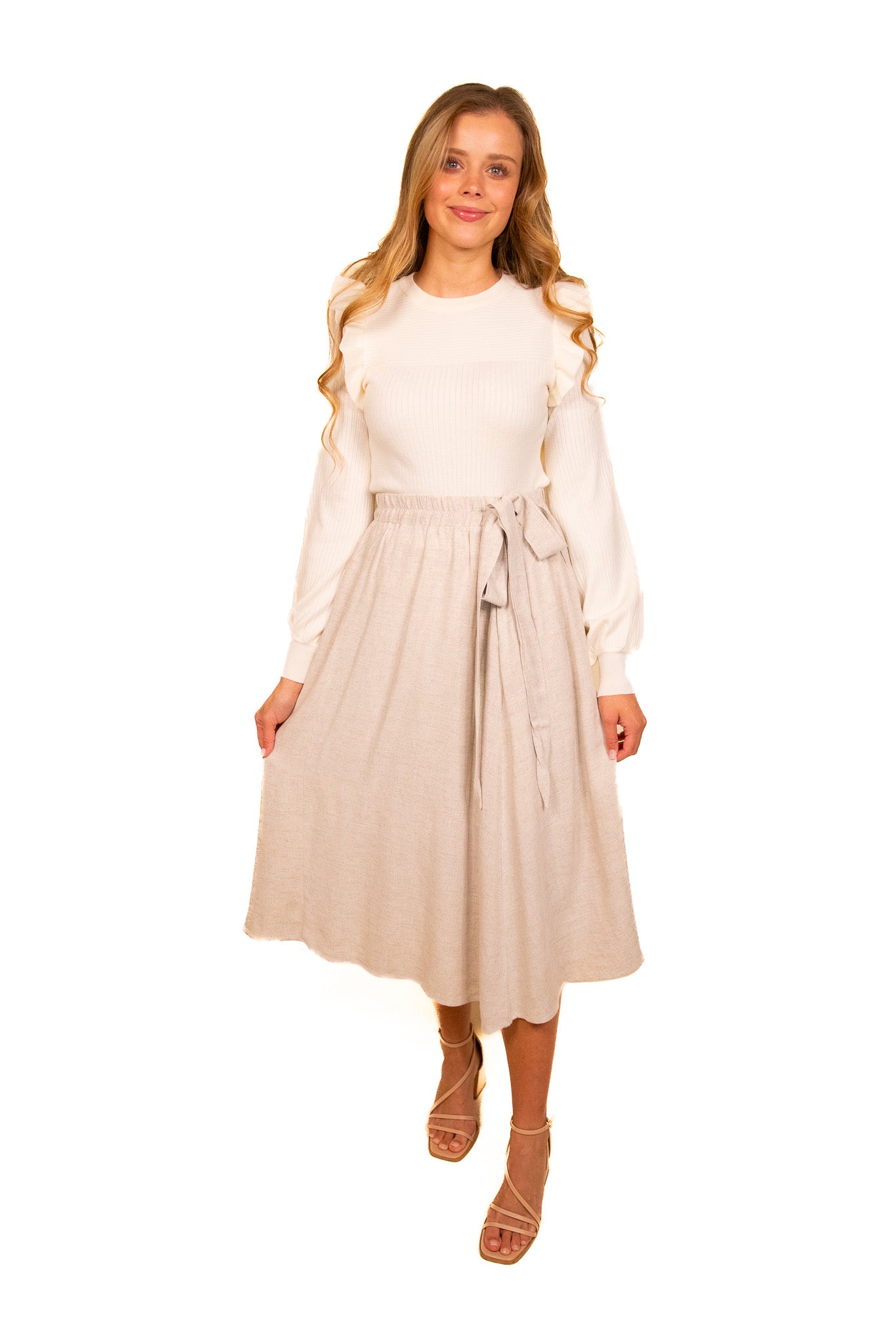 The Bria Linen Skirt