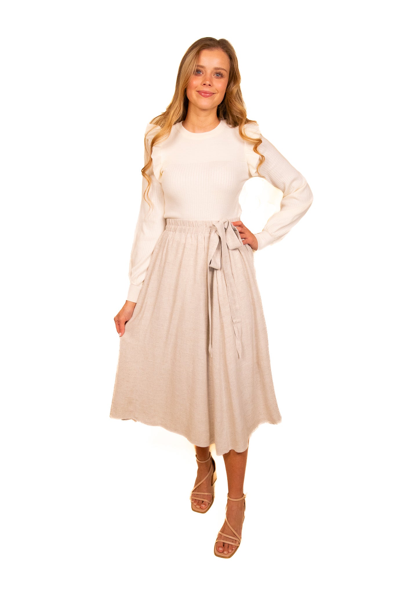 The Bria Linen Skirt